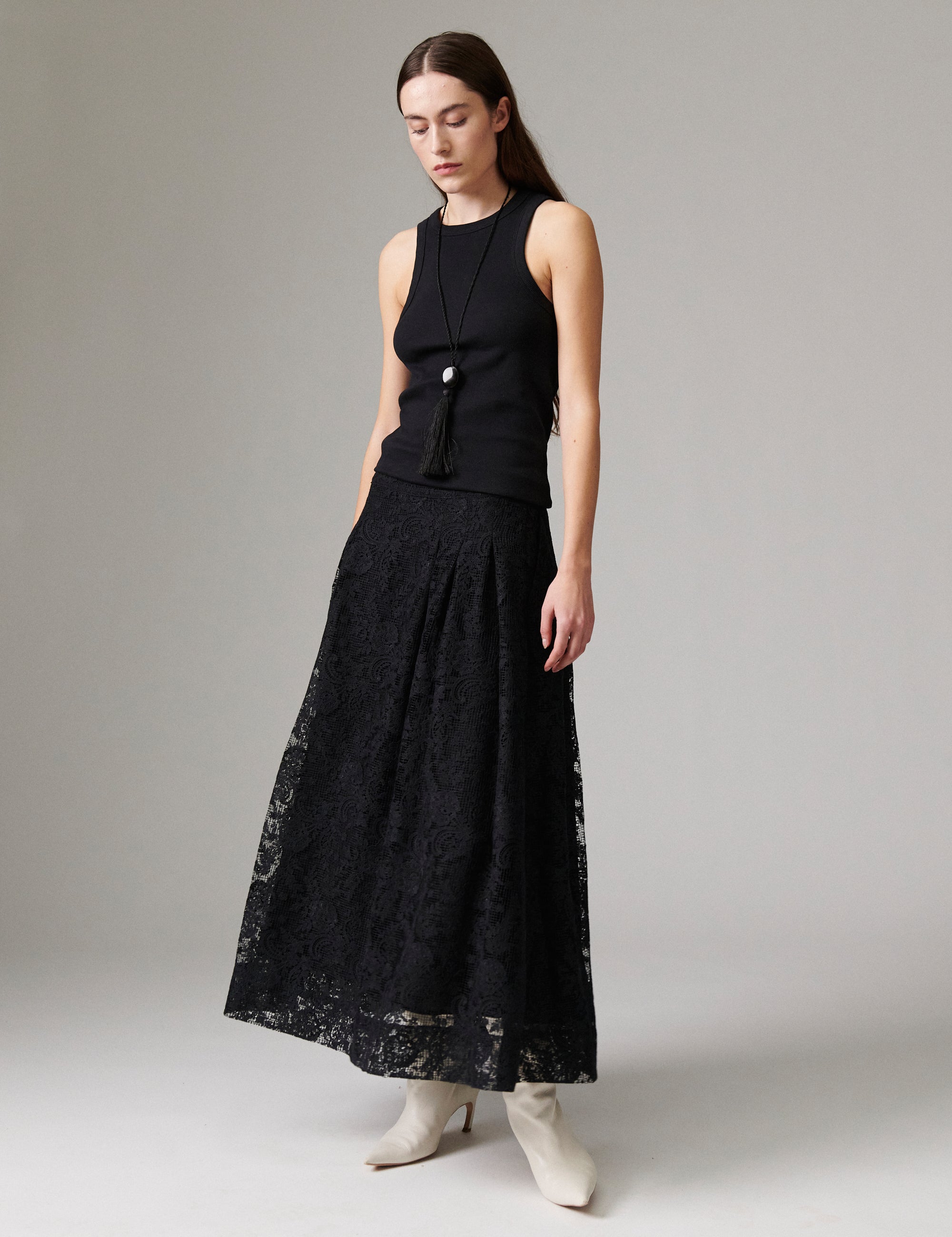 DAY Birger ét Mikkelsen Chai - Day Crochet - Nederdel Skirt 190303 Black