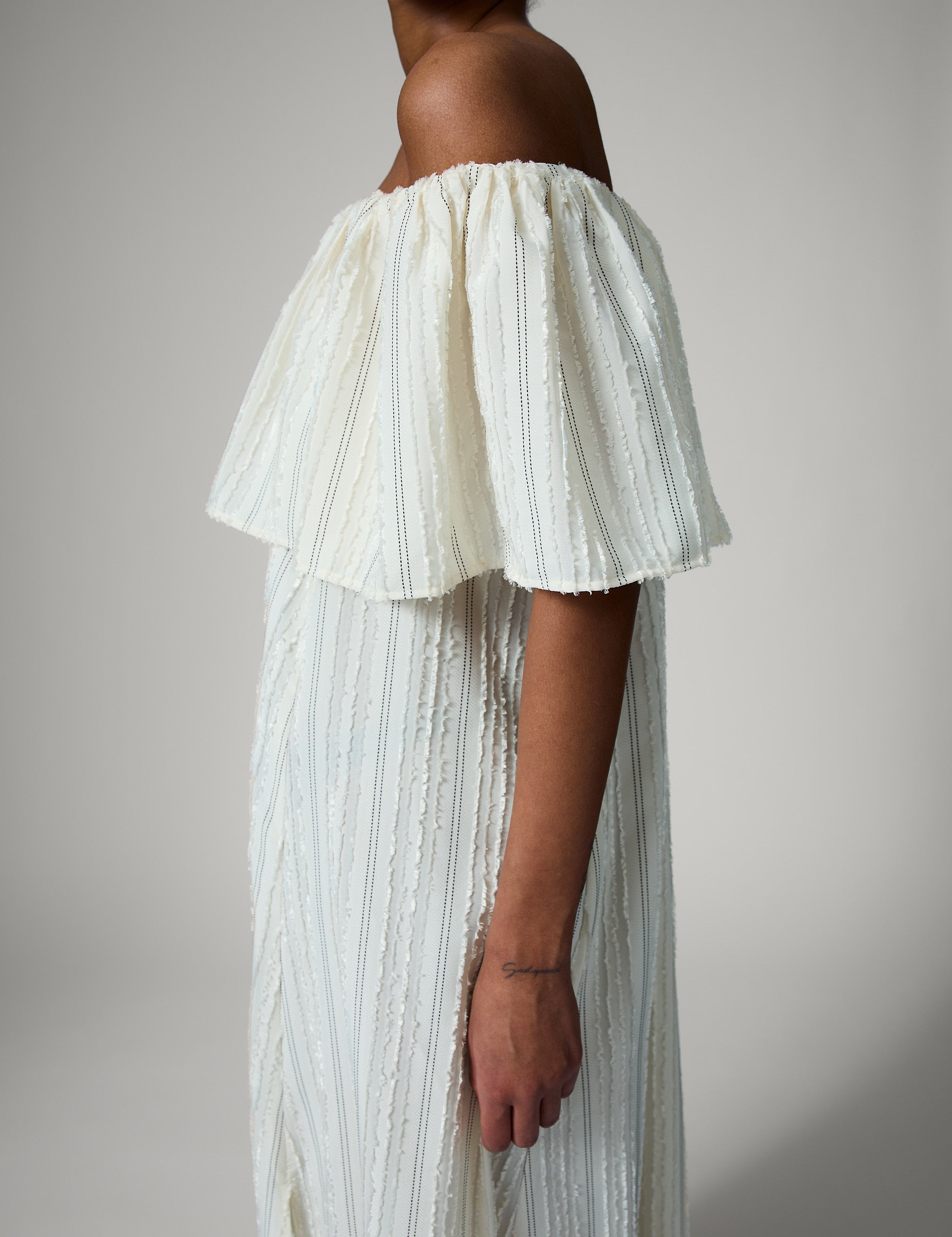 DAY Birger ét Mikkelsen Chrissi- Raw Stripes Kjole 110605 Jet Stream