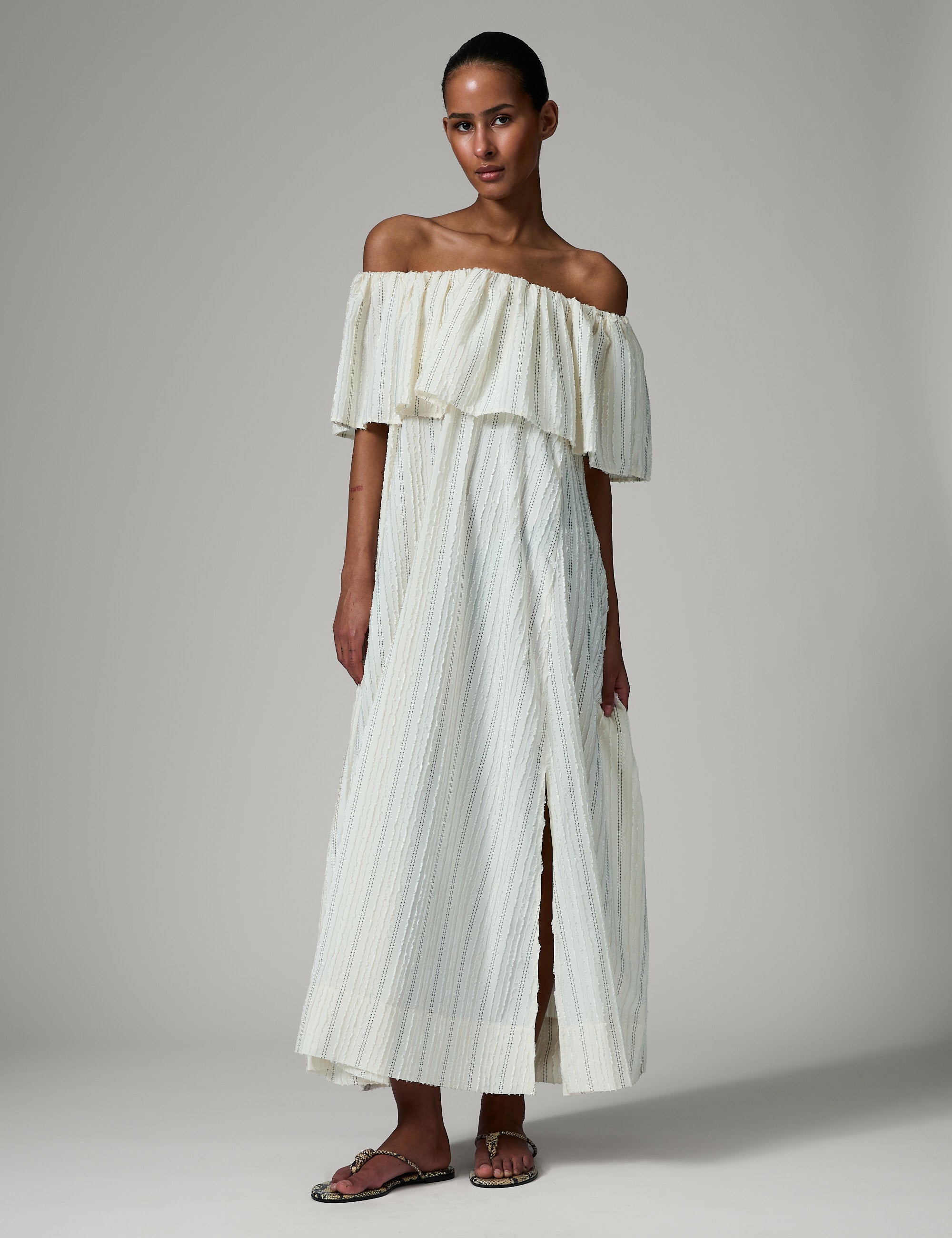 DAY Birger ét Mikkelsen Chrissi- Raw Stripes Kjole 110605 Jet Stream