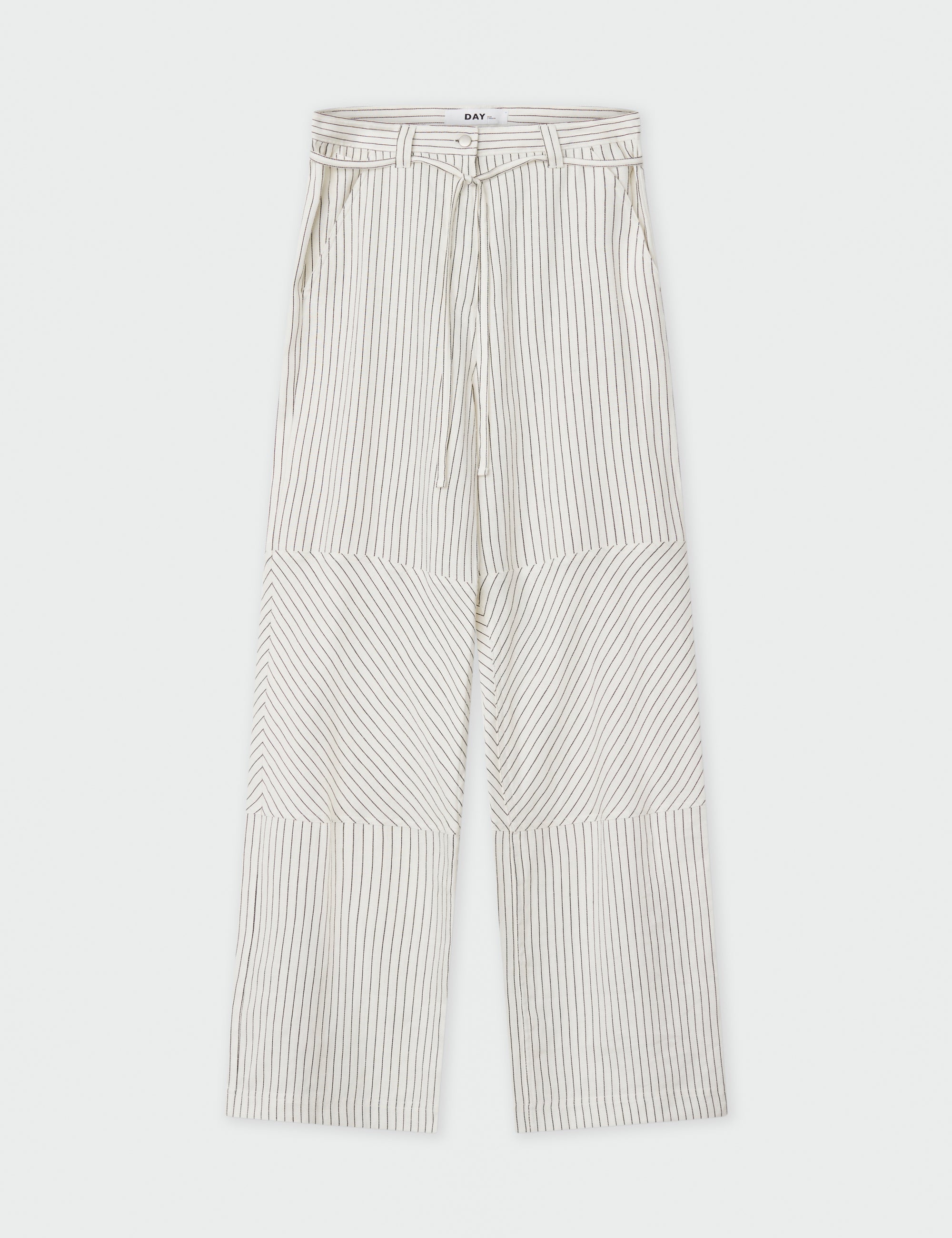DAY Birger ét Mikkelsen Culkin - Cozy Linen Stripe Bukser 190303 Black
