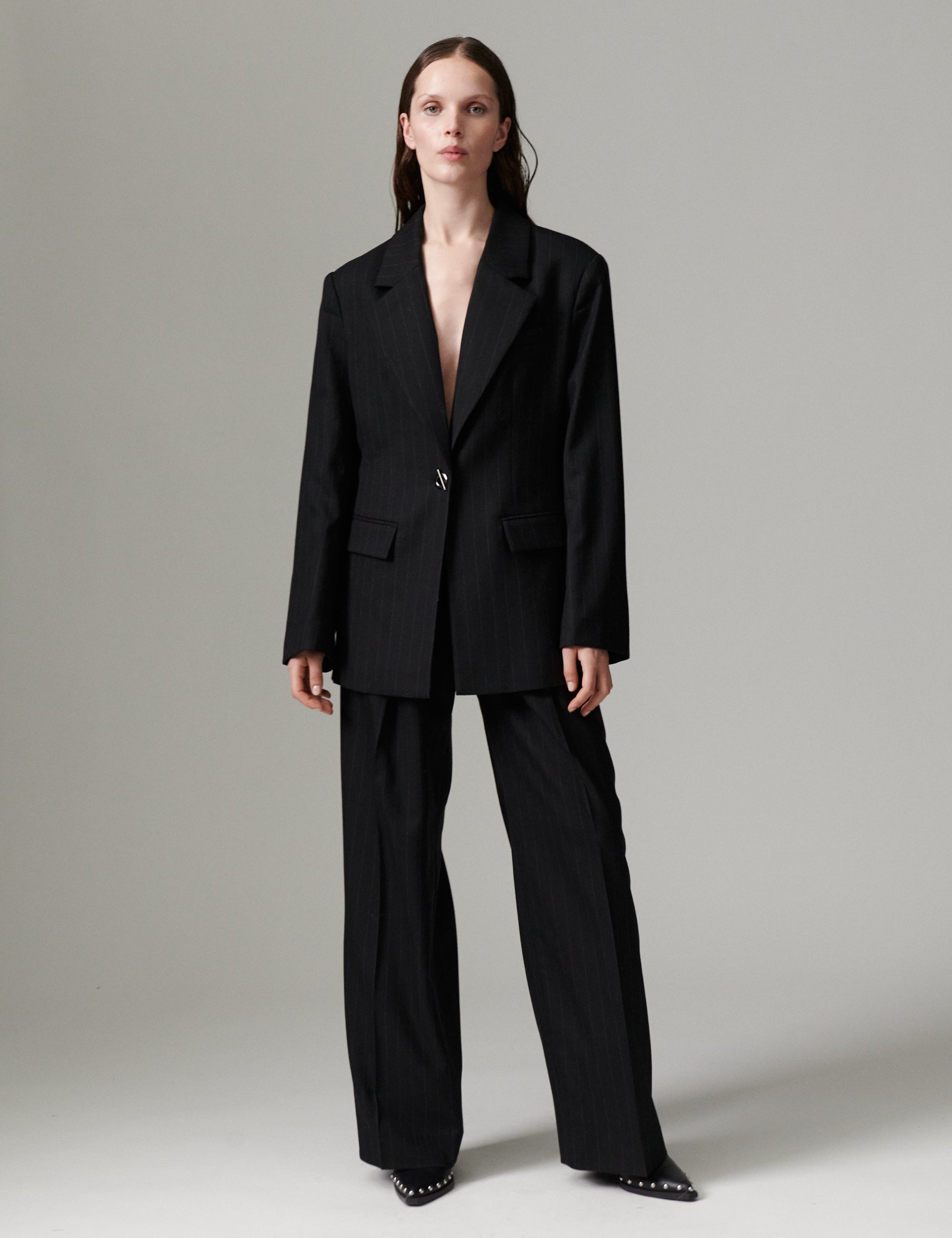 DAY Birger ét Mikkelsen DAYBono - Pinstripe Blazer 900015 Black Pinstripe