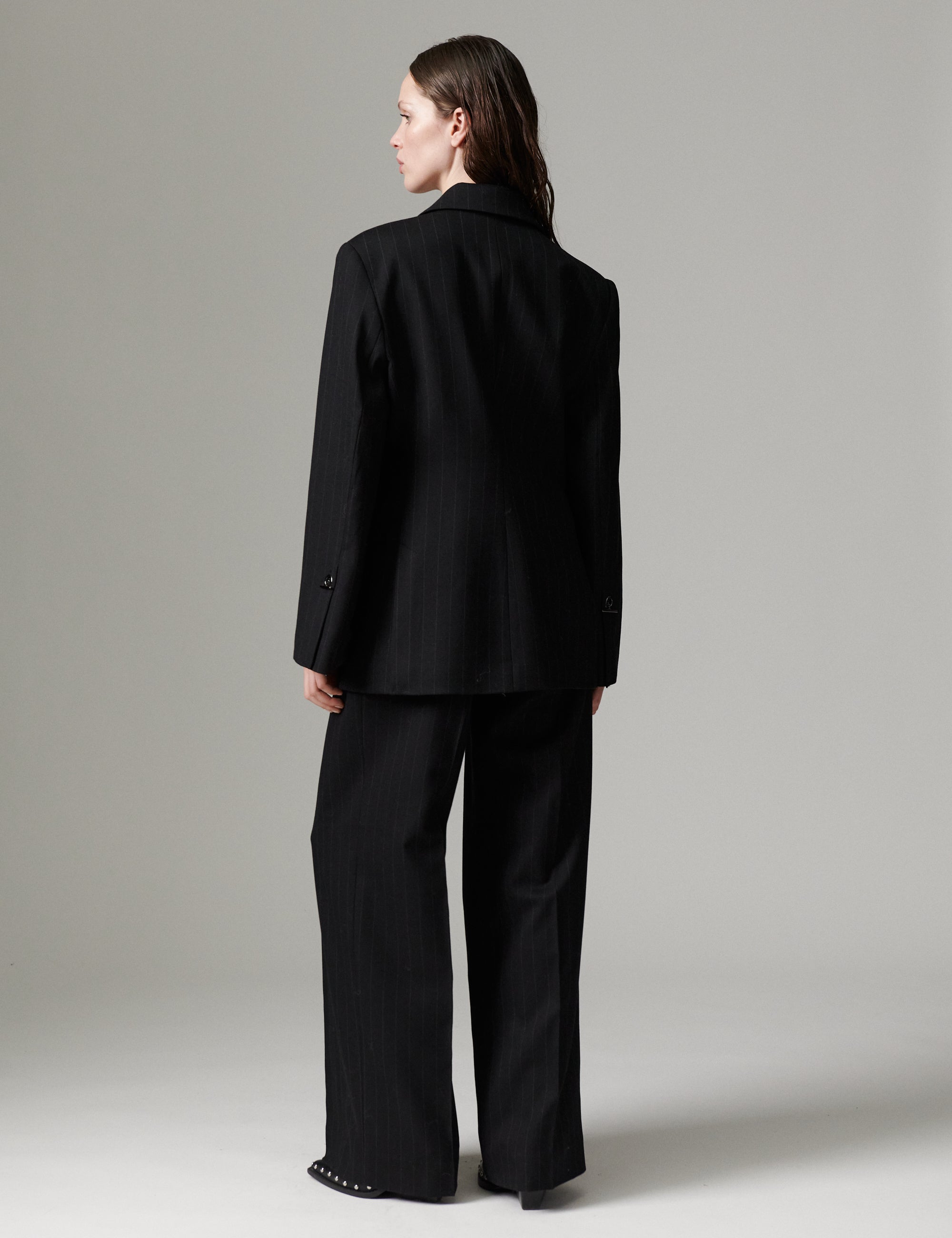 DAY Birger ét Mikkelsen DAYBono - Pinstripe Blazer 900015 Black Pinstripe