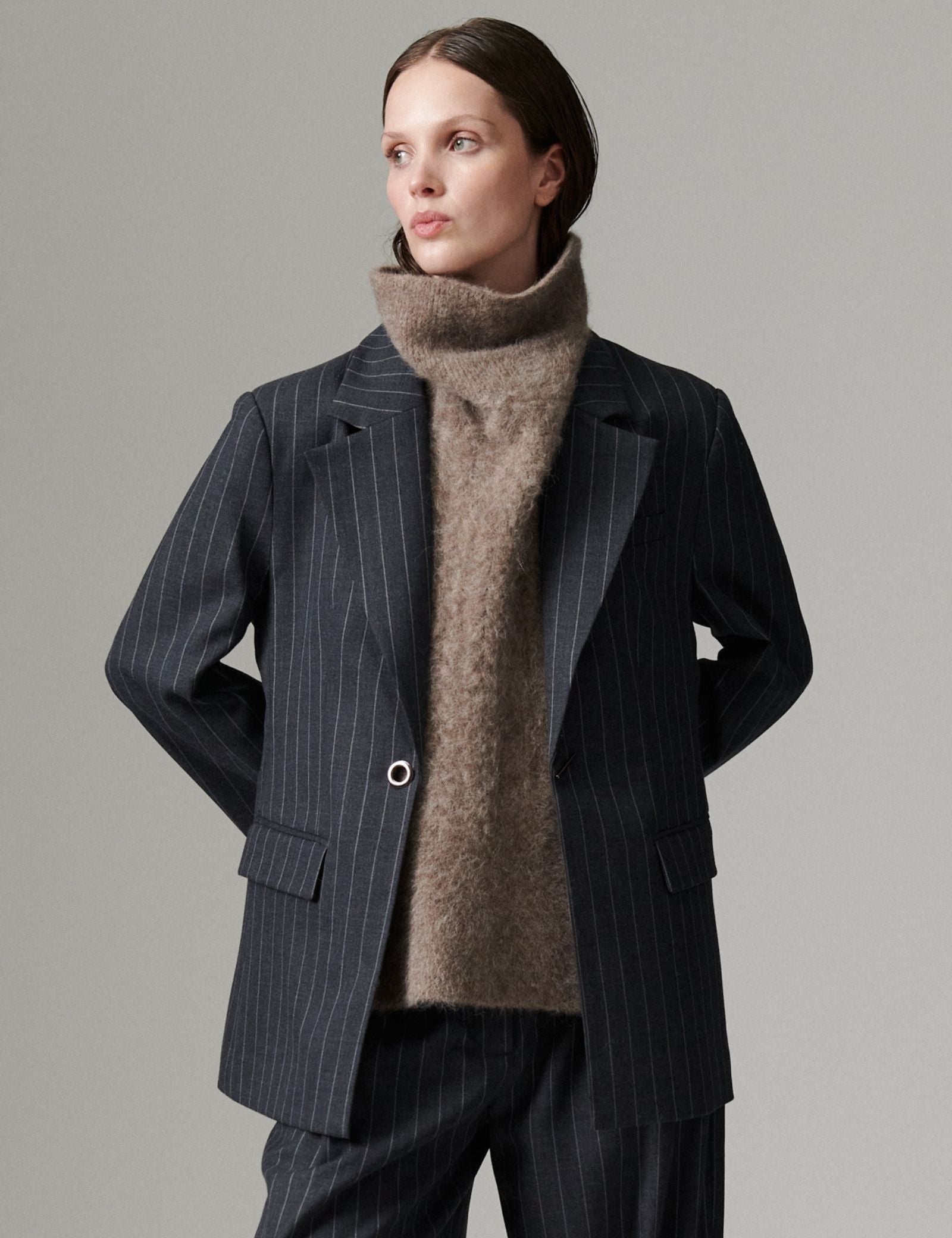 DAY Birger ét Mikkelsen DAYBono - Pinstripe Blazer 900016 Grey Pinstripe