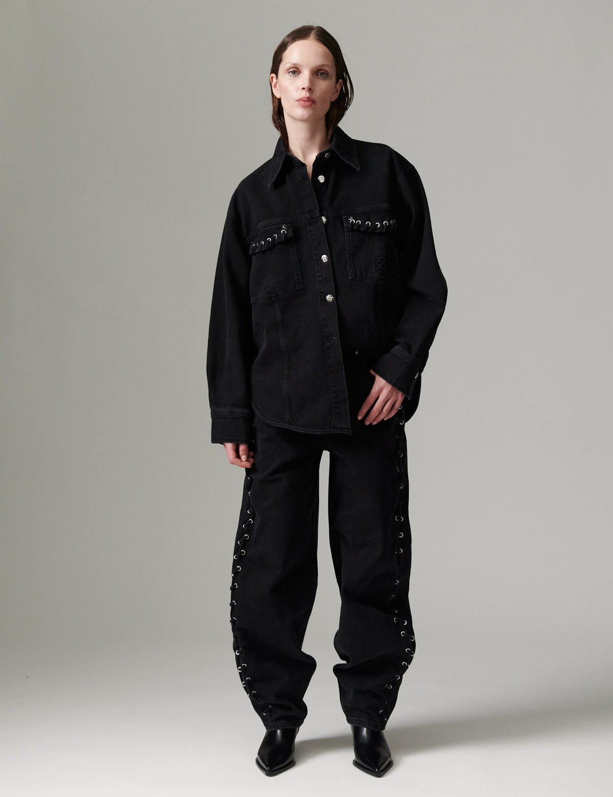 DAY Birger ét Mikkelsen DAYCaro - Braided Twill - Jakke Jakke 100001 Black Washed