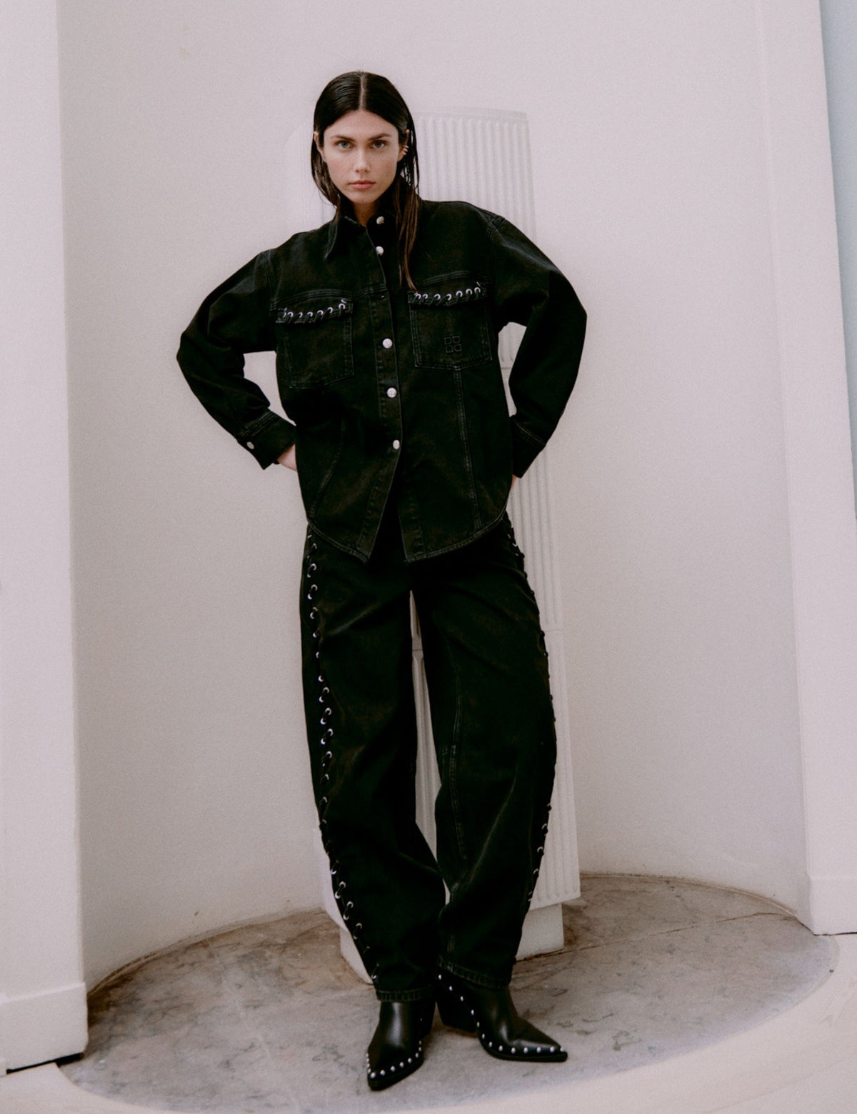 DAY Birger ét Mikkelsen DAYCaro - Braided Twill - Jakke Jakke 100001 Black Washed