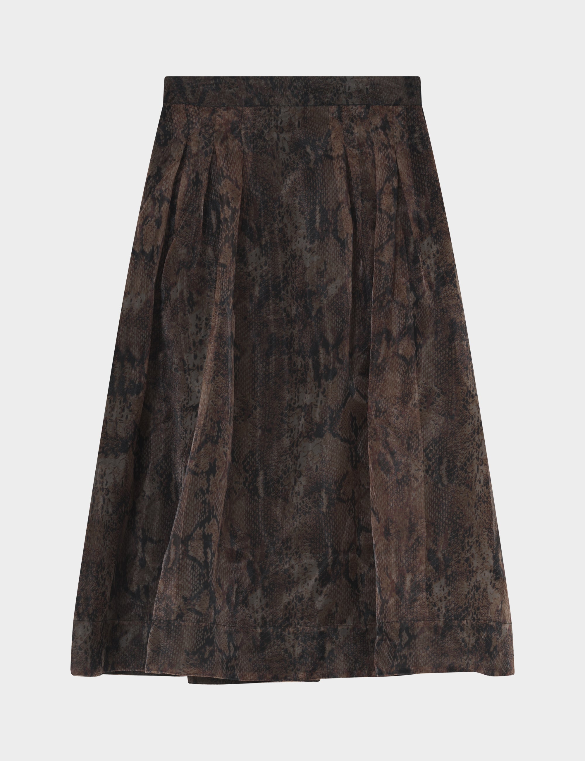 DAY Birger ét Mikkelsen DAYChai - Organza - Nederdel Skirt BROWN SNAKEY