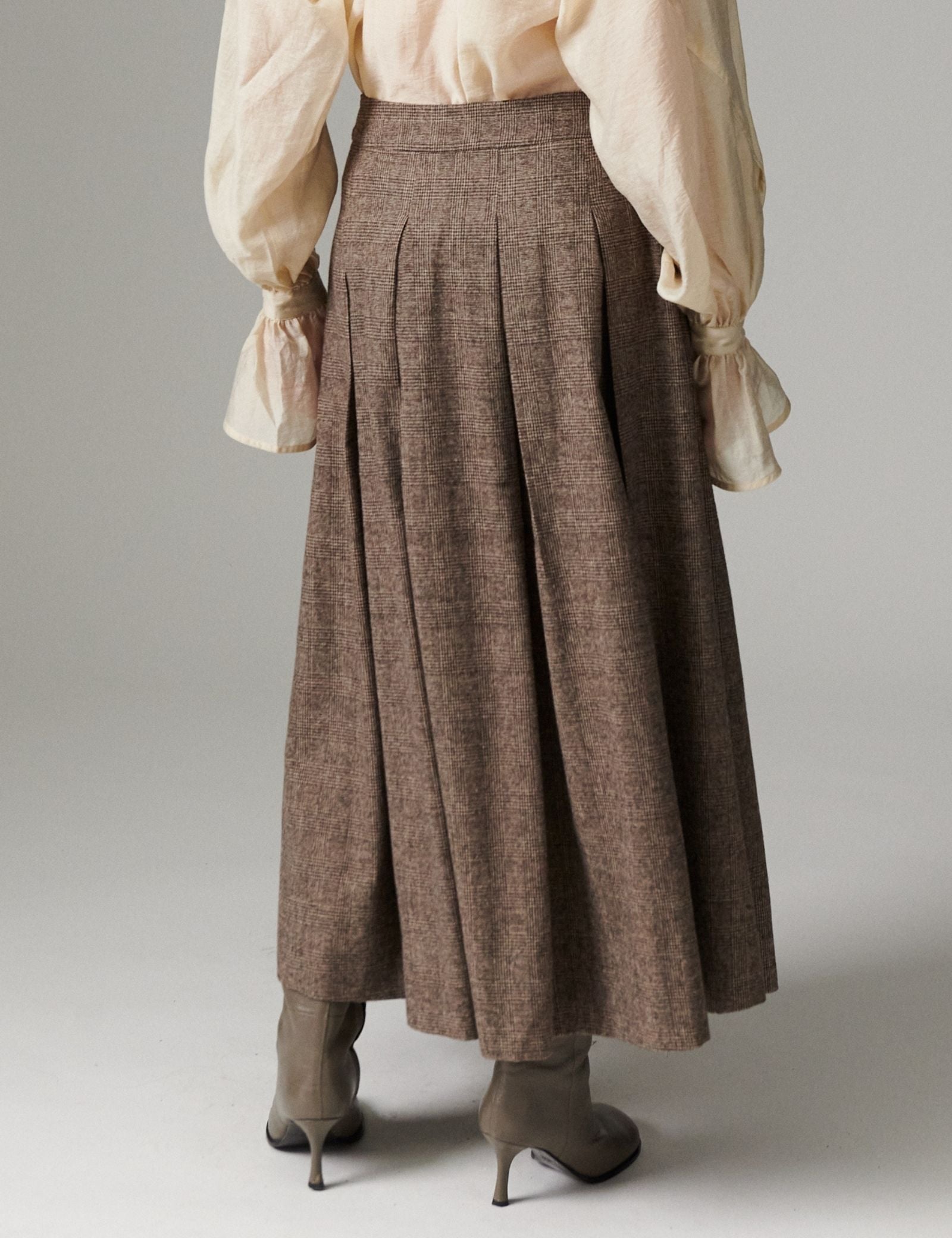 DAY Birger ét Mikkelsen DAYChai - Tartan - Nederdel Skirt 900011 Brown Check