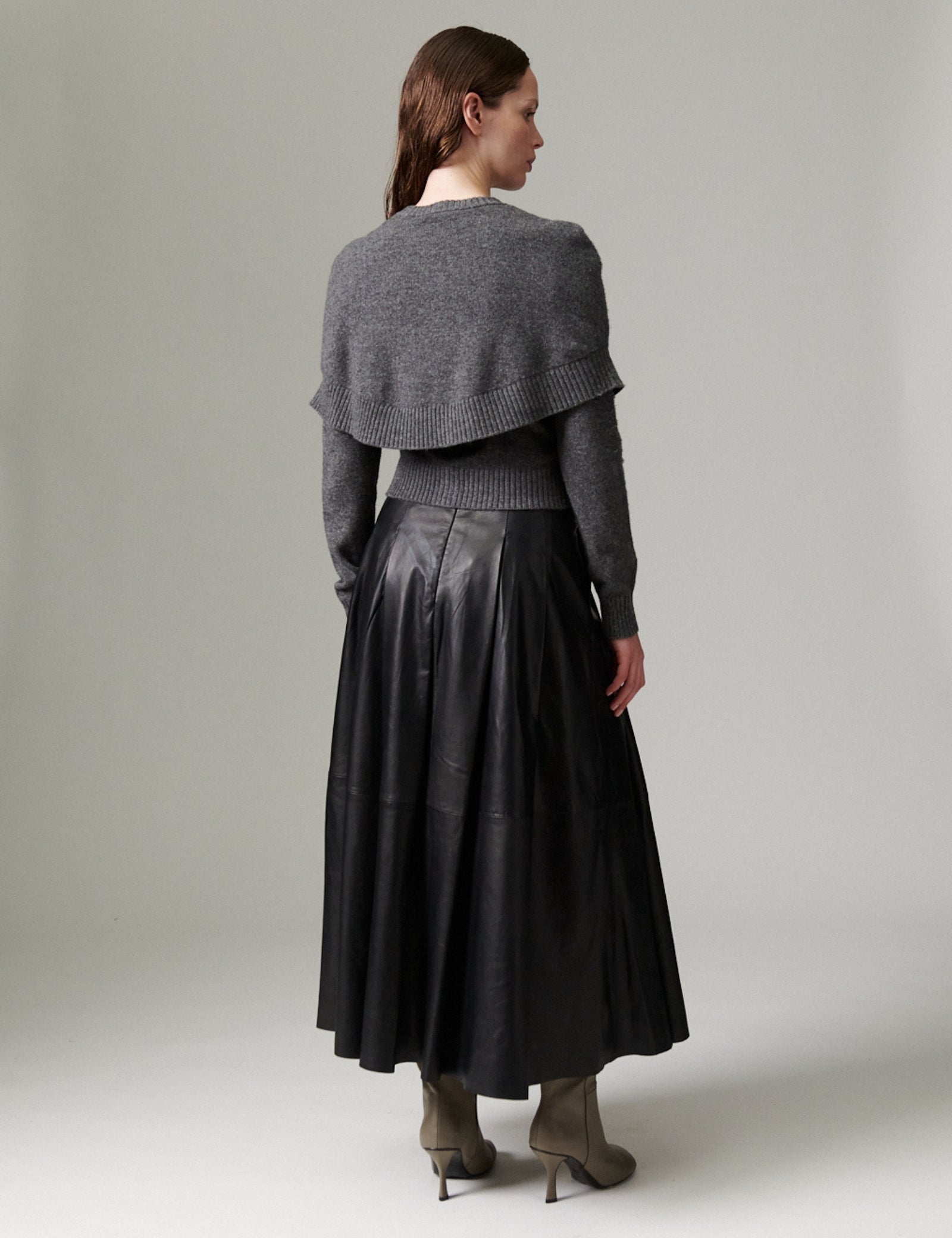 DAY Birger ét Mikkelsen DAYChao - Soft Leather Lamb - Nederdel Skirt 190303 Black