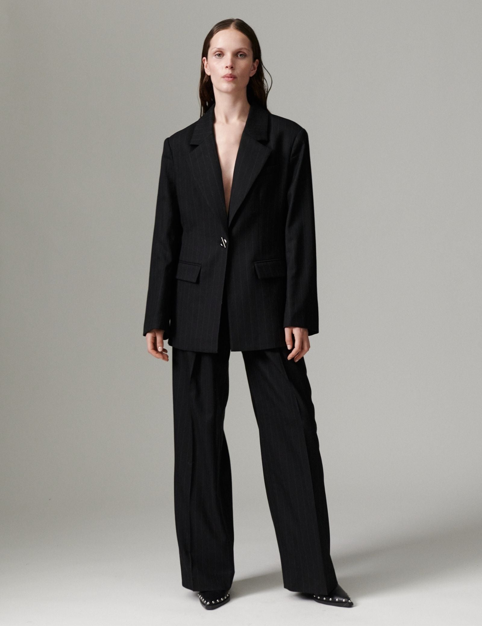 DAY Birger ét Mikkelsen DAYEnzo - Pinstripe - Bukser Bukser 900015 Black Pinstripe