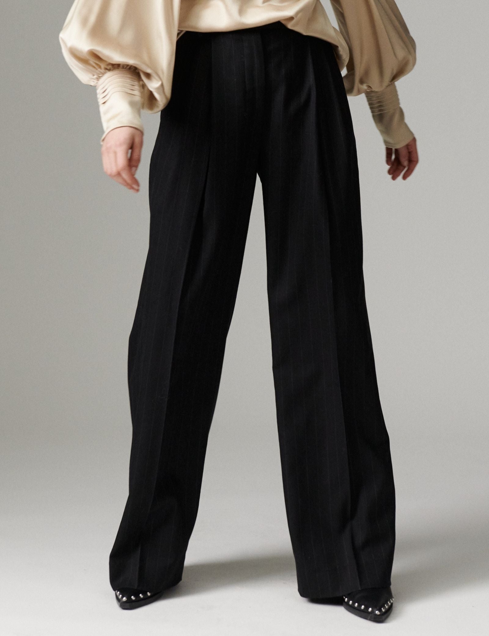 DAY Birger ét Mikkelsen DAYEnzo - Pinstripe - Bukser Bukser 900015 Black Pinstripe