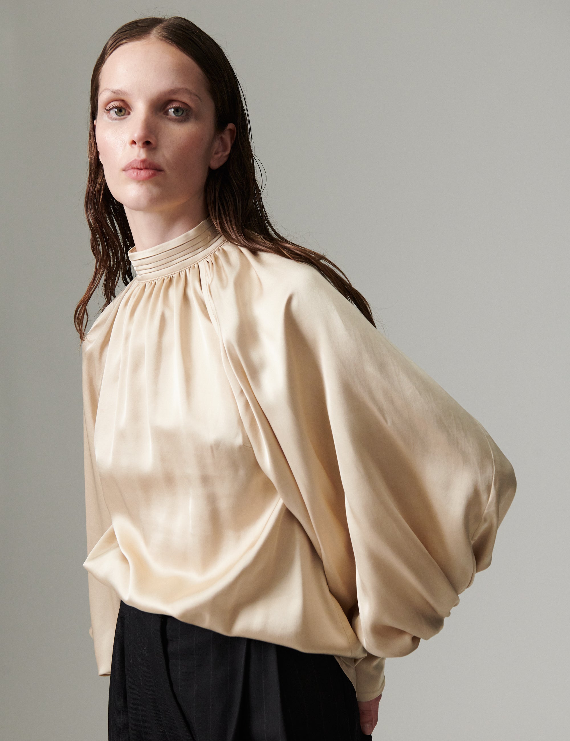 DAY Birger ét Mikkelsen DAYFema - Fluid Viscose - Bluse Bluse 131105 BROWN RICE