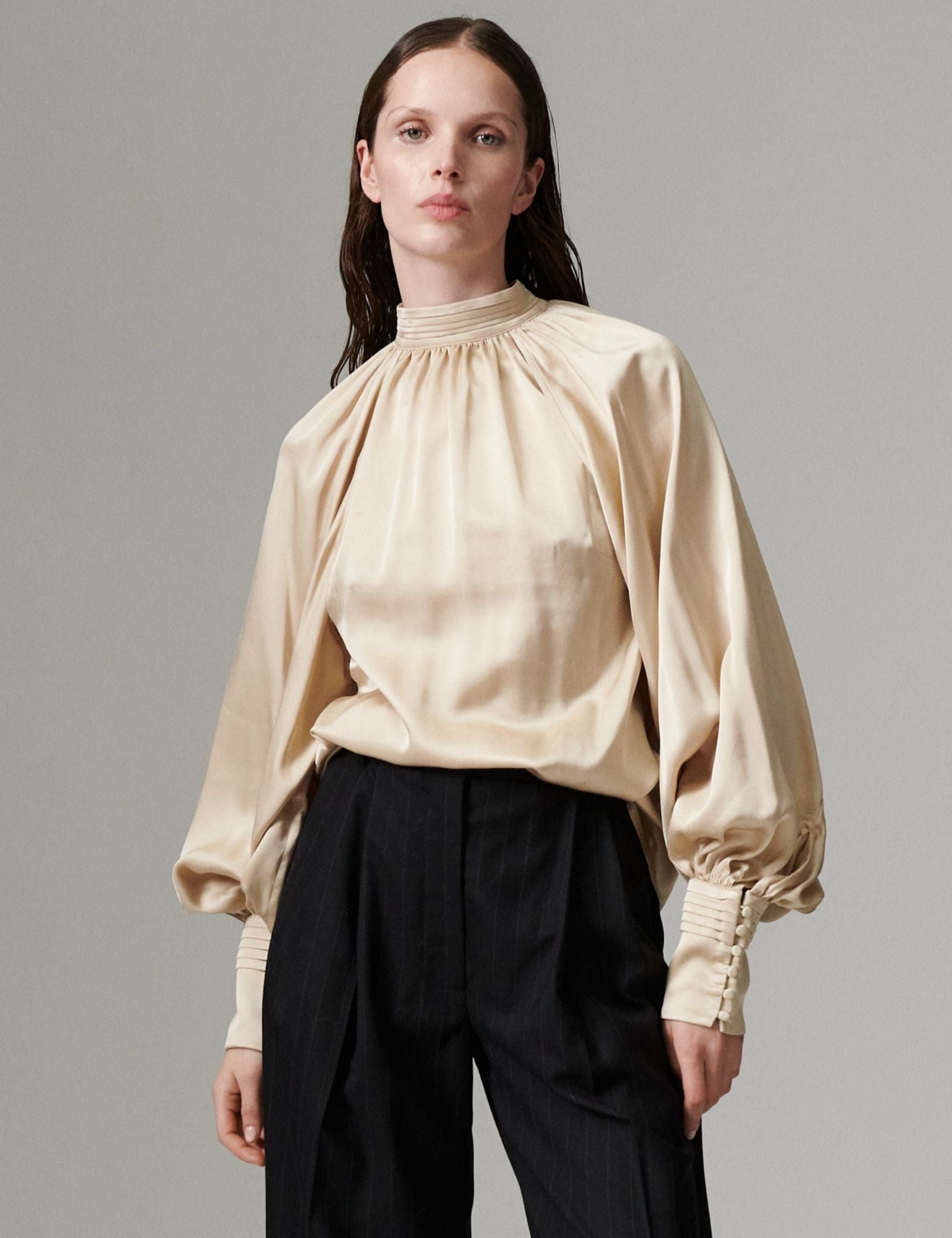 DAY Birger ét Mikkelsen DAYFema - Fluid Viscose - Bluse Bluse 131105 BROWN RICE