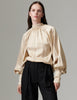 DAYFema - Fluid Viscose - Bluse - BROWN RICE