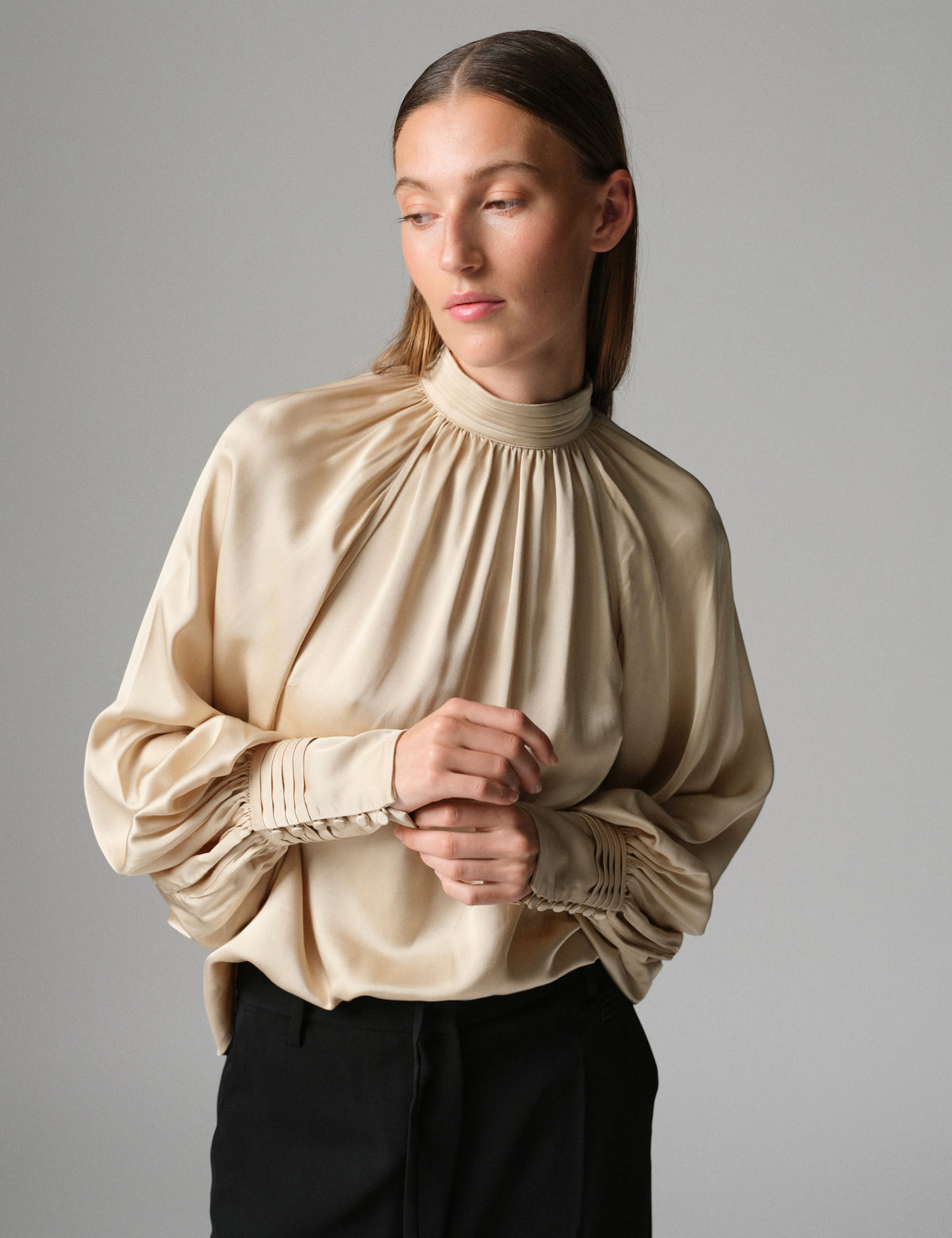 DAY Birger ét Mikkelsen DAYFema - Fluid Viscose - Bluse Bluse 151304 HUMUS