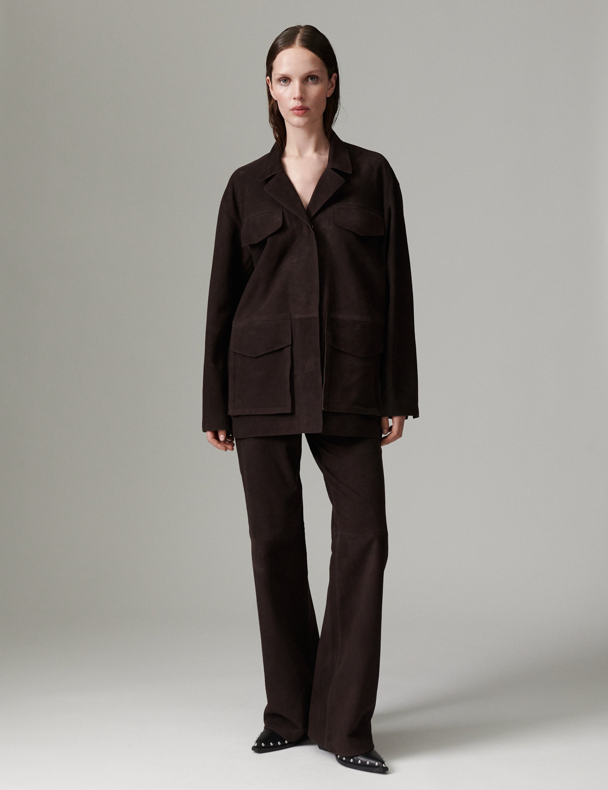 DAY Birger ét Mikkelsen DAYFlaro - Light Suede Bukser 191018 Ganache
