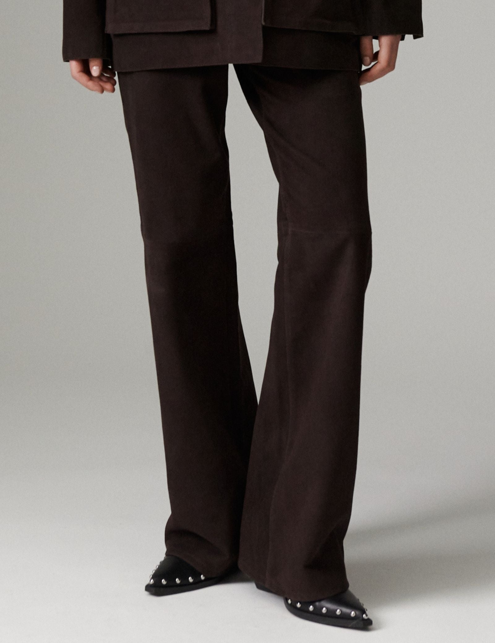 DAY Birger ét Mikkelsen DAYFlaro - Light Suede Bukser 191018 Ganache
