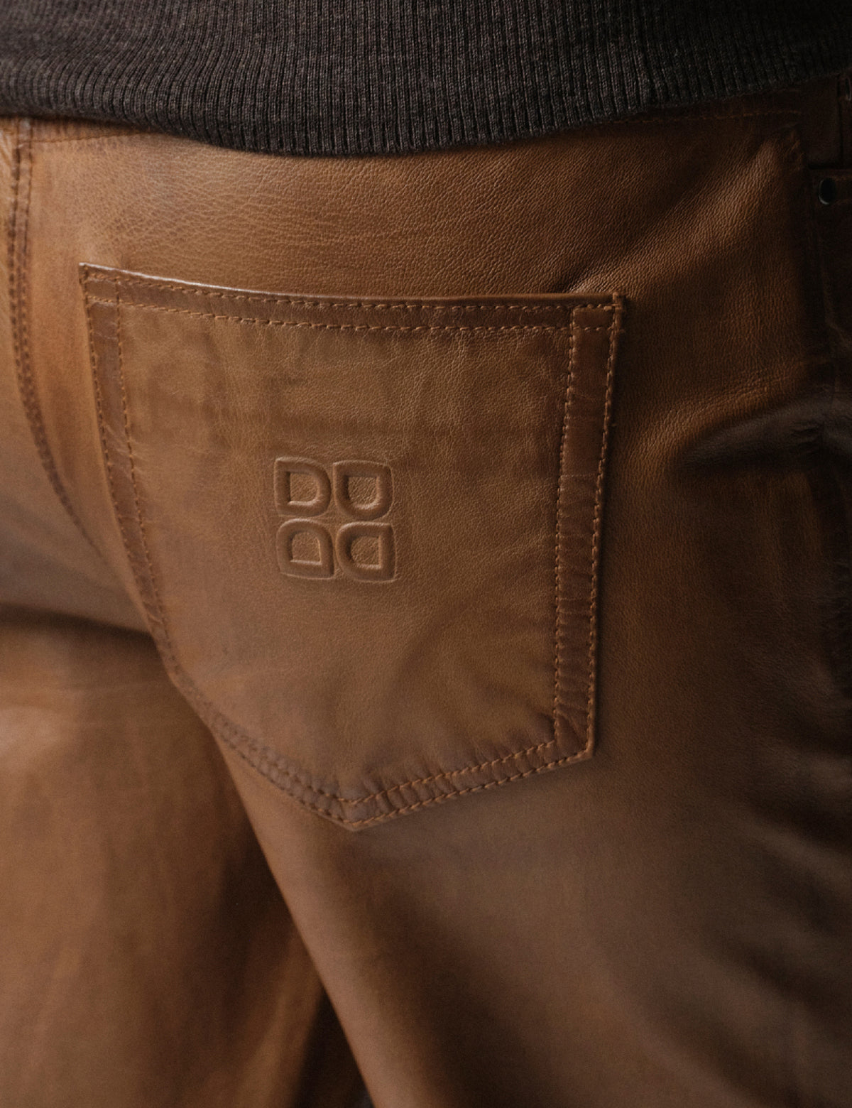 DAY Birger ét Mikkelsen DAYFlaro - Soft Lamb Leather - Bukser Bukser 180933 RUBBER