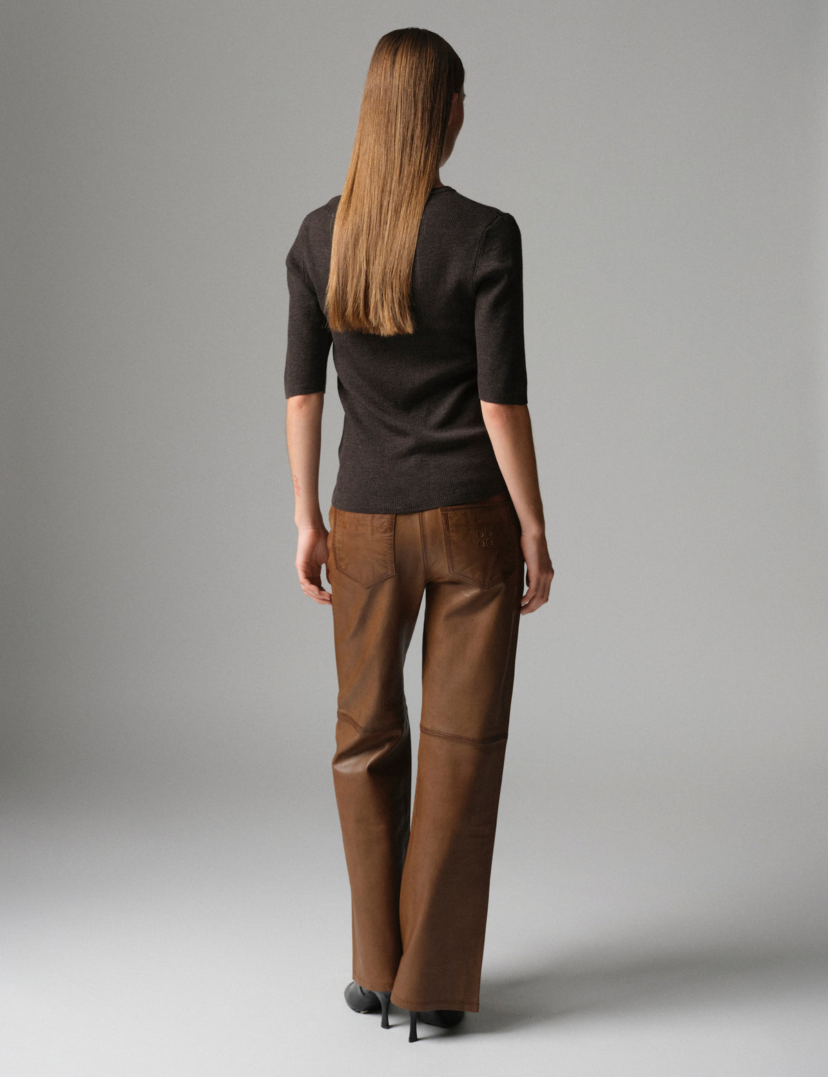 DAY Birger ét Mikkelsen DAYFlaro - Soft Lamb Leather - Bukser Bukser 180933 RUBBER