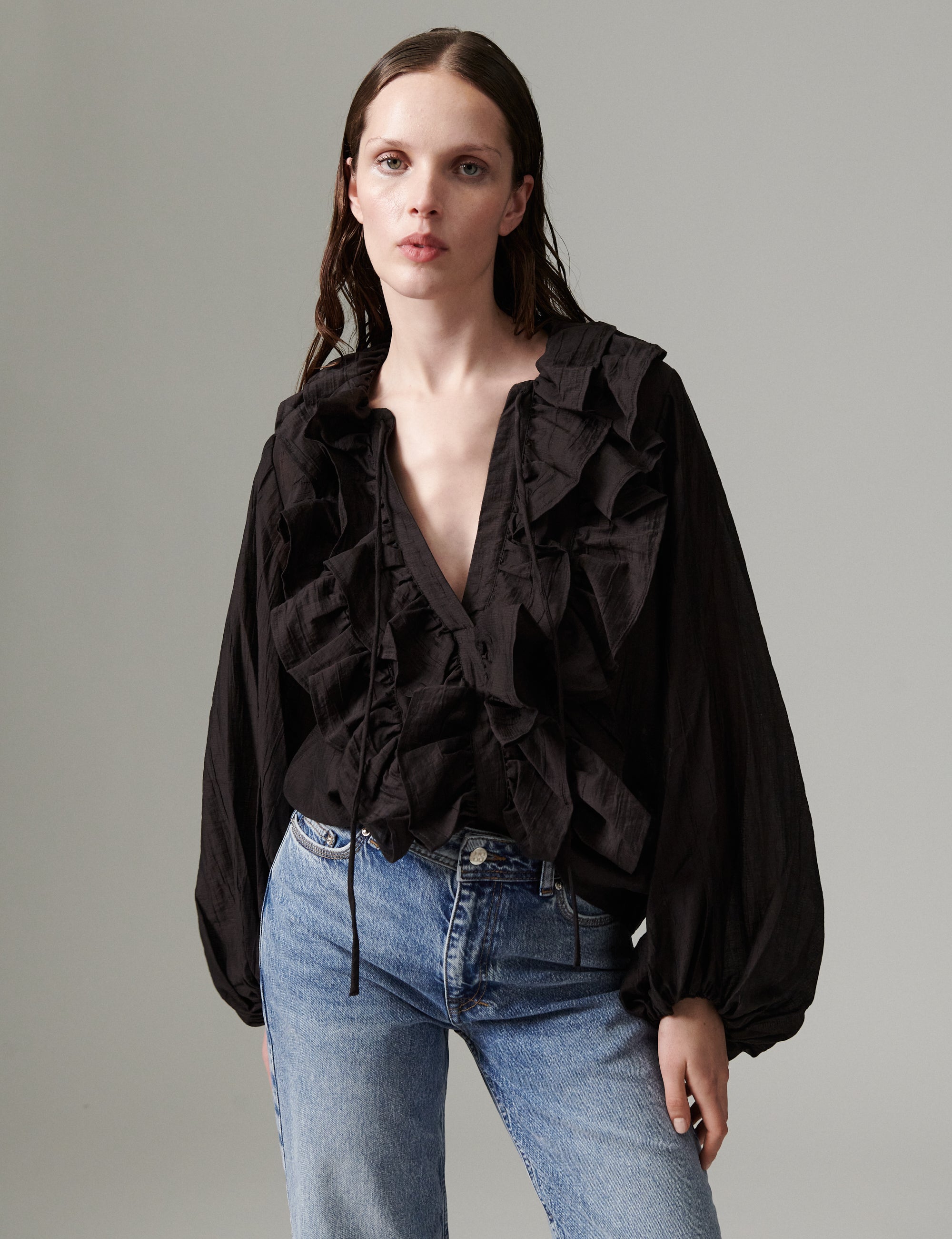 DAY Birger ét Mikkelsen DAYFrey - Tencilly - Bluse Bluse 191018 Ganache