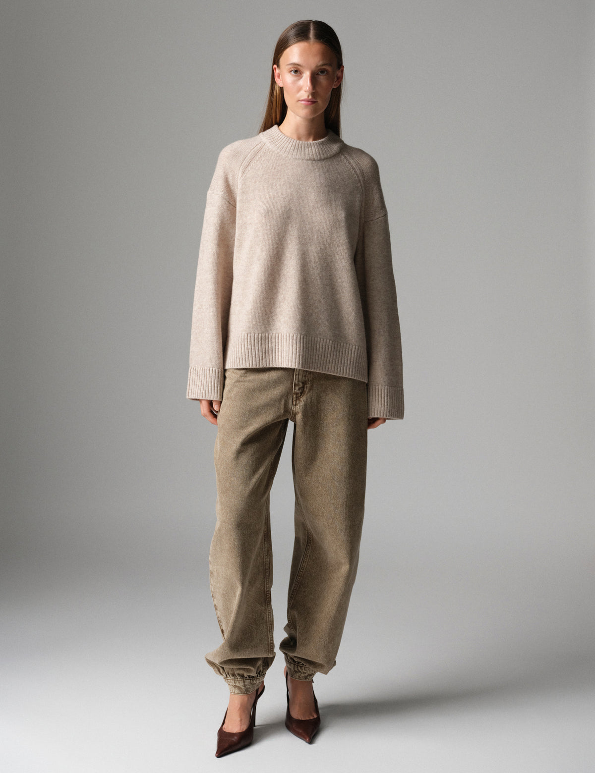 DAY Birger ét Mikkelsen DAYGlen - Soft Lamb - Pullover Sweater 171105 Roasted Cashew