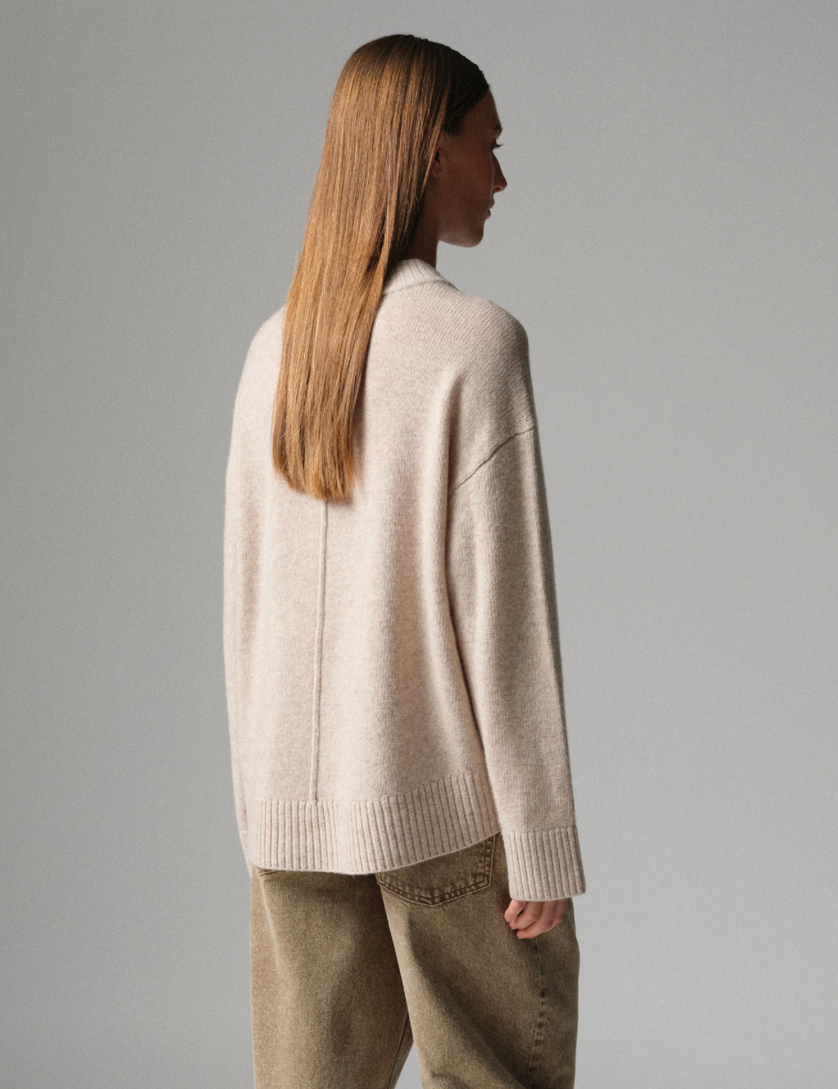 DAY Birger ét Mikkelsen DAYGlen - Soft Lamb - Pullover Sweater 171105 Roasted Cashew