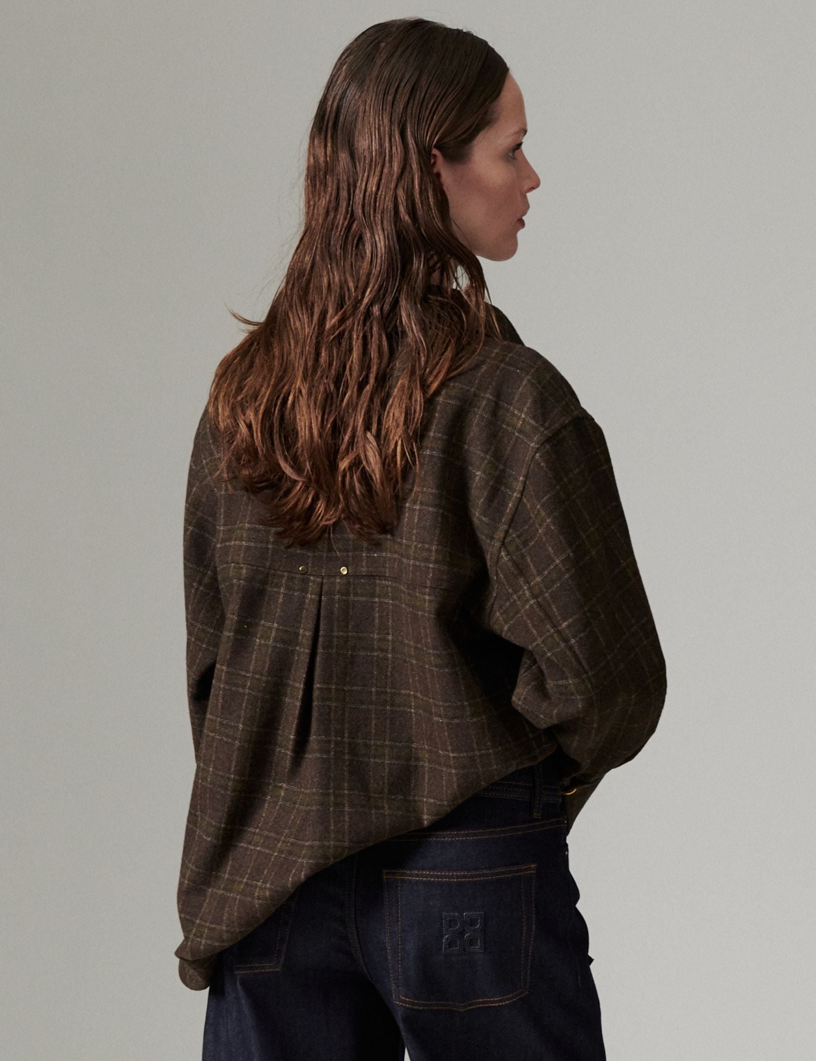 DAY Birger ét Mikkelsen DAYHara - Flanello - Skjorte Bluse 900011 Brown Check