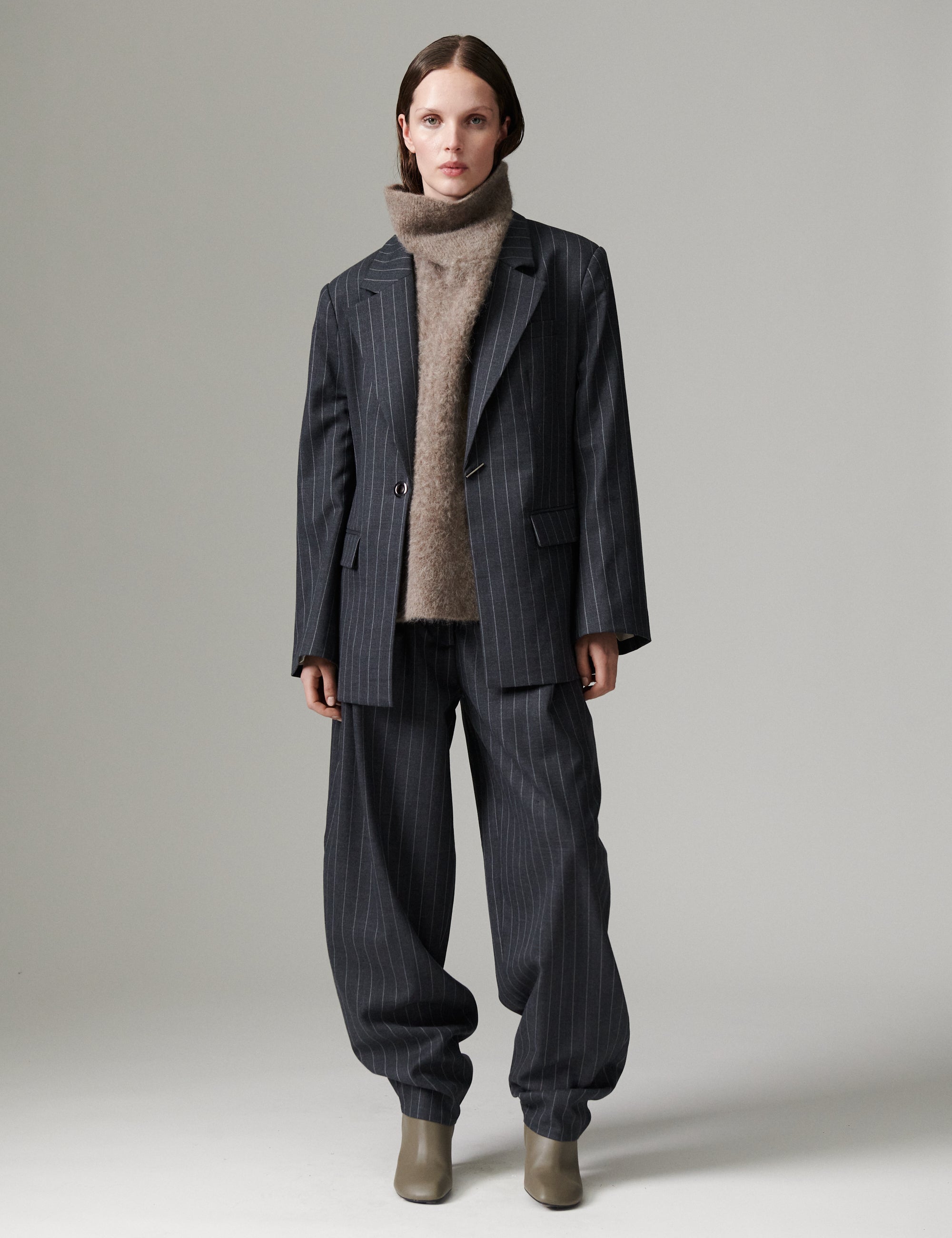 DAY Birger ét Mikkelsen DAYHedi - Pinstripe - Bukser Bukser 900016 Grey Pinstripe