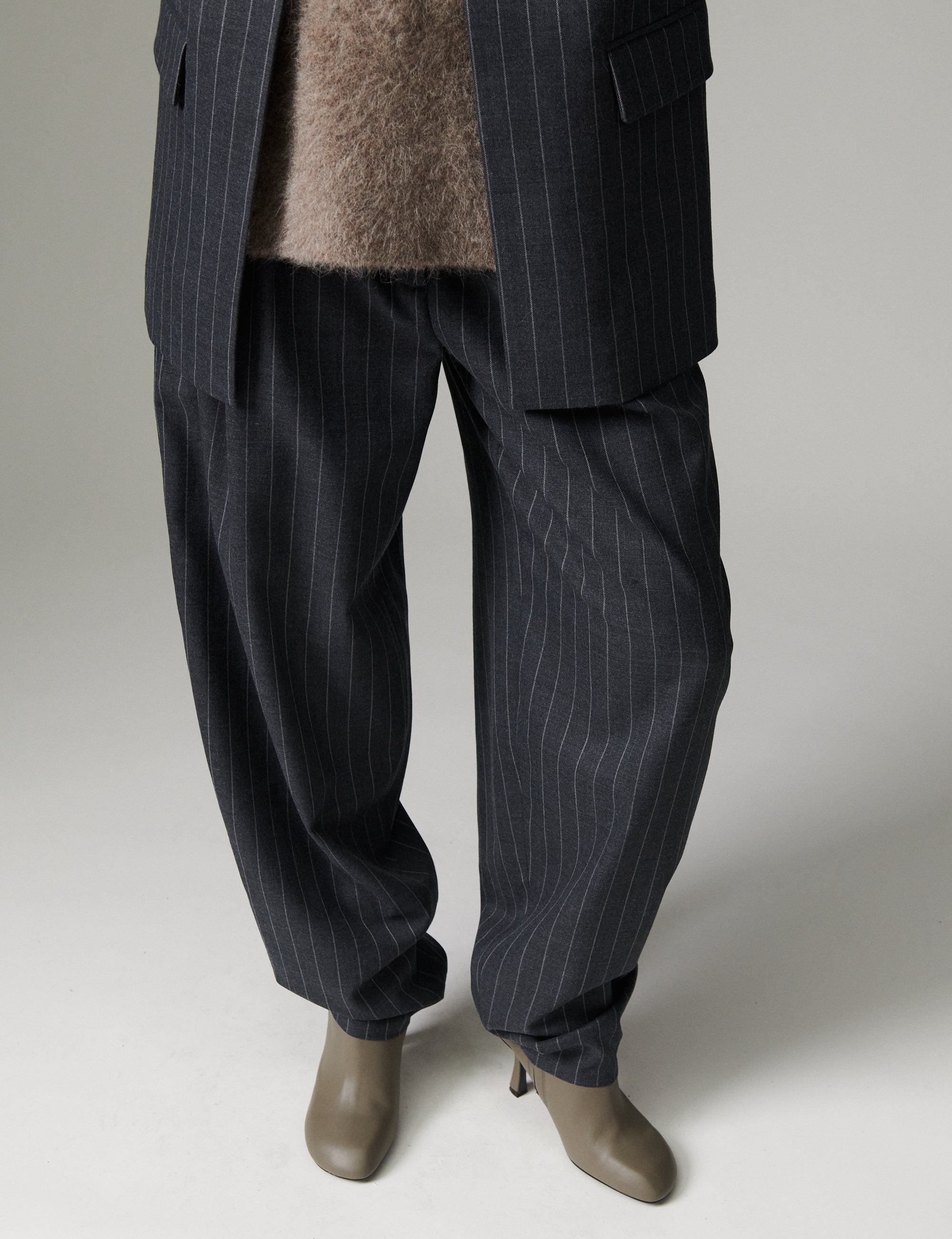 DAY Birger ét Mikkelsen DAYHedi - Pinstripe - Bukser Bukser 900016 Grey Pinstripe