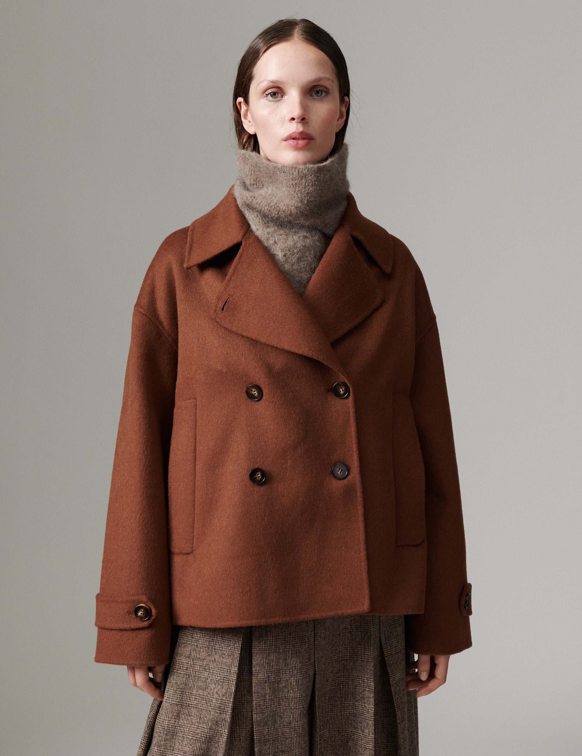 DAY Birger ét Mikkelsen DAYJill - Double Faced Wool - Jakke Jakke 180933 RUBBER