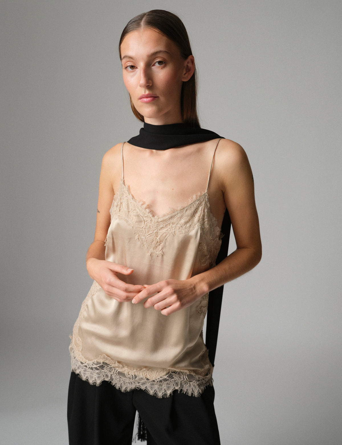 DAY Birger ét Mikkelsen DAYLacey - Fluid Viscose - Top Top 151304 HUMUS