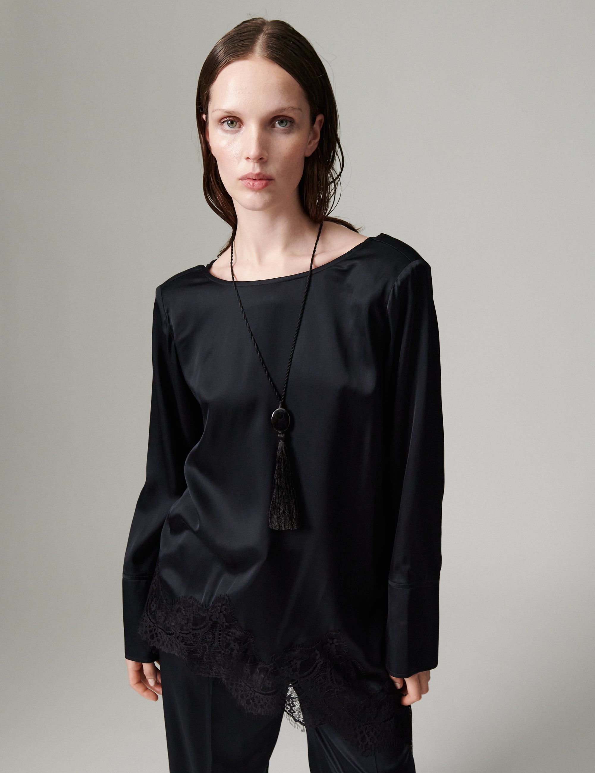 DAY Birger ét Mikkelsen DAYLila - Fluid Viscose - Bluse Bluse 190303 Black