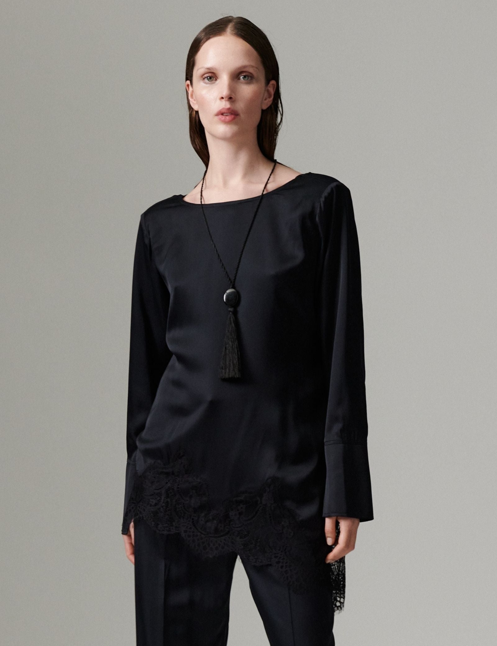 DAY Birger ét Mikkelsen DAYLila - Fluid Viscose - Bluse Bluse 190303 Black