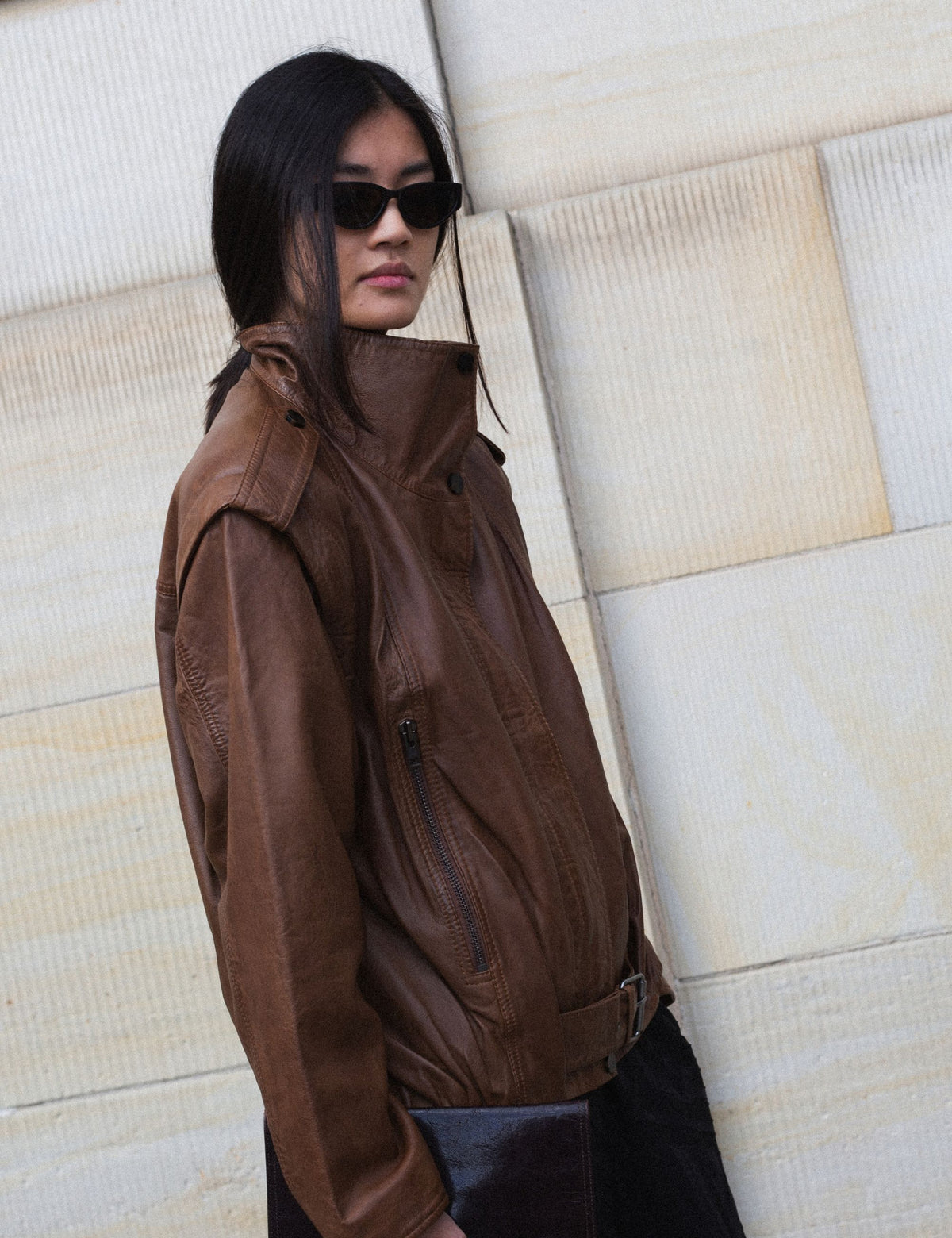 DAY Birger ét Mikkelsen DAYLowa - Soft Lamb Leather - Jacket Jakke 180933 RUBBER