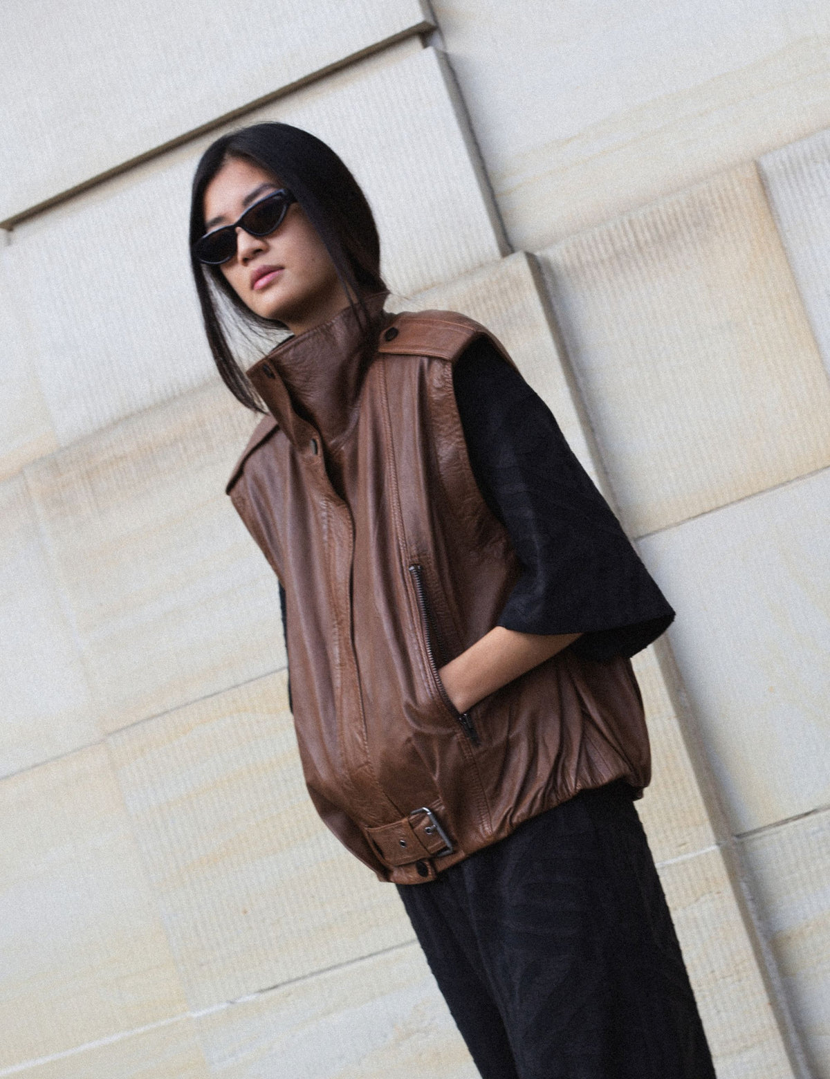 DAY Birger ét Mikkelsen DAYLowa - Soft Lamb Leather - Jacket Jakke 180933 RUBBER