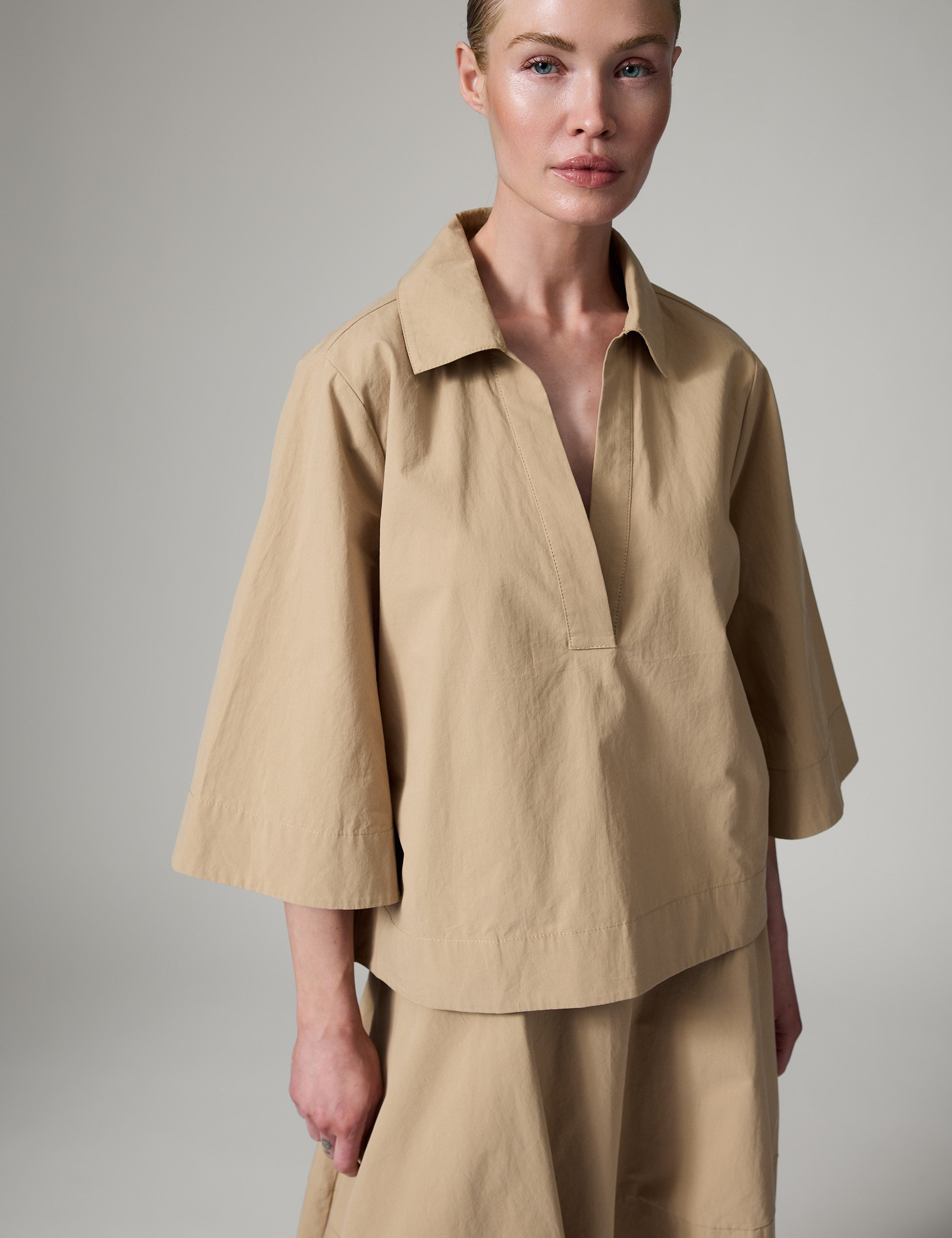DAY Birger ét Mikkelsen DAYLuma- Cottaline - Bluse Bluse 500124 TAUPE