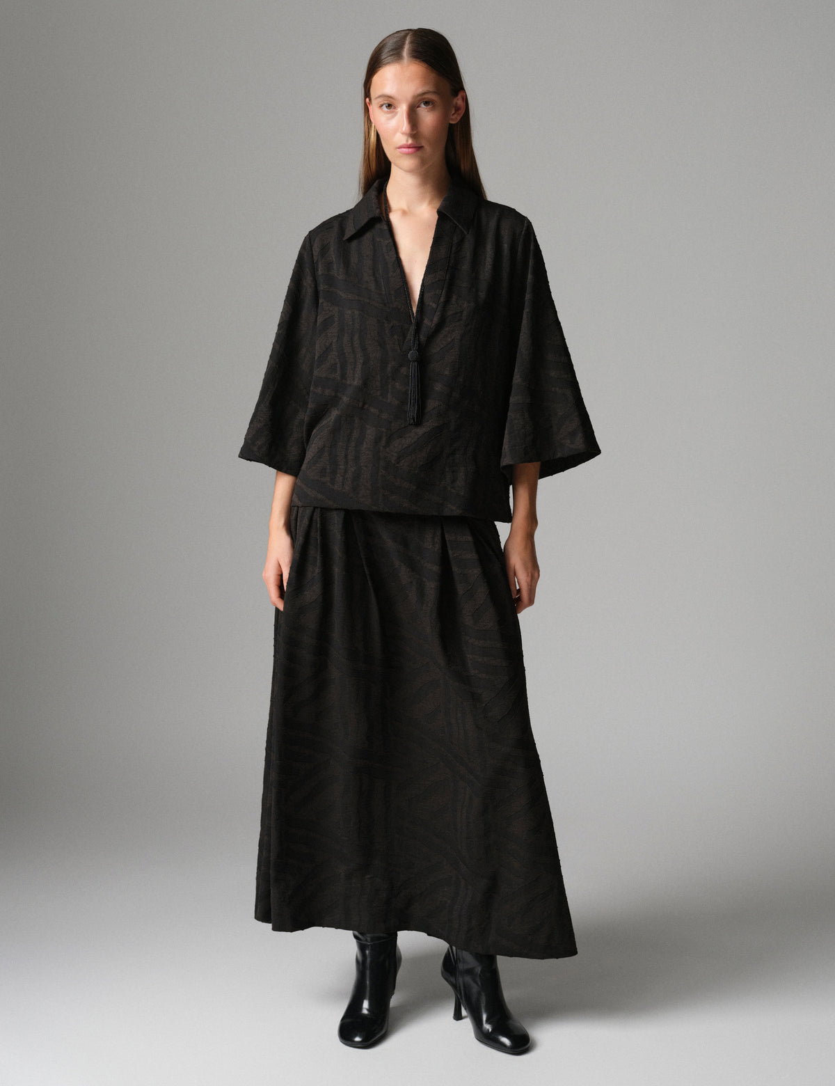DAY Birger ét Mikkelsen DAYLuma - Raw Lines - Bluse Bluse 12000 Black