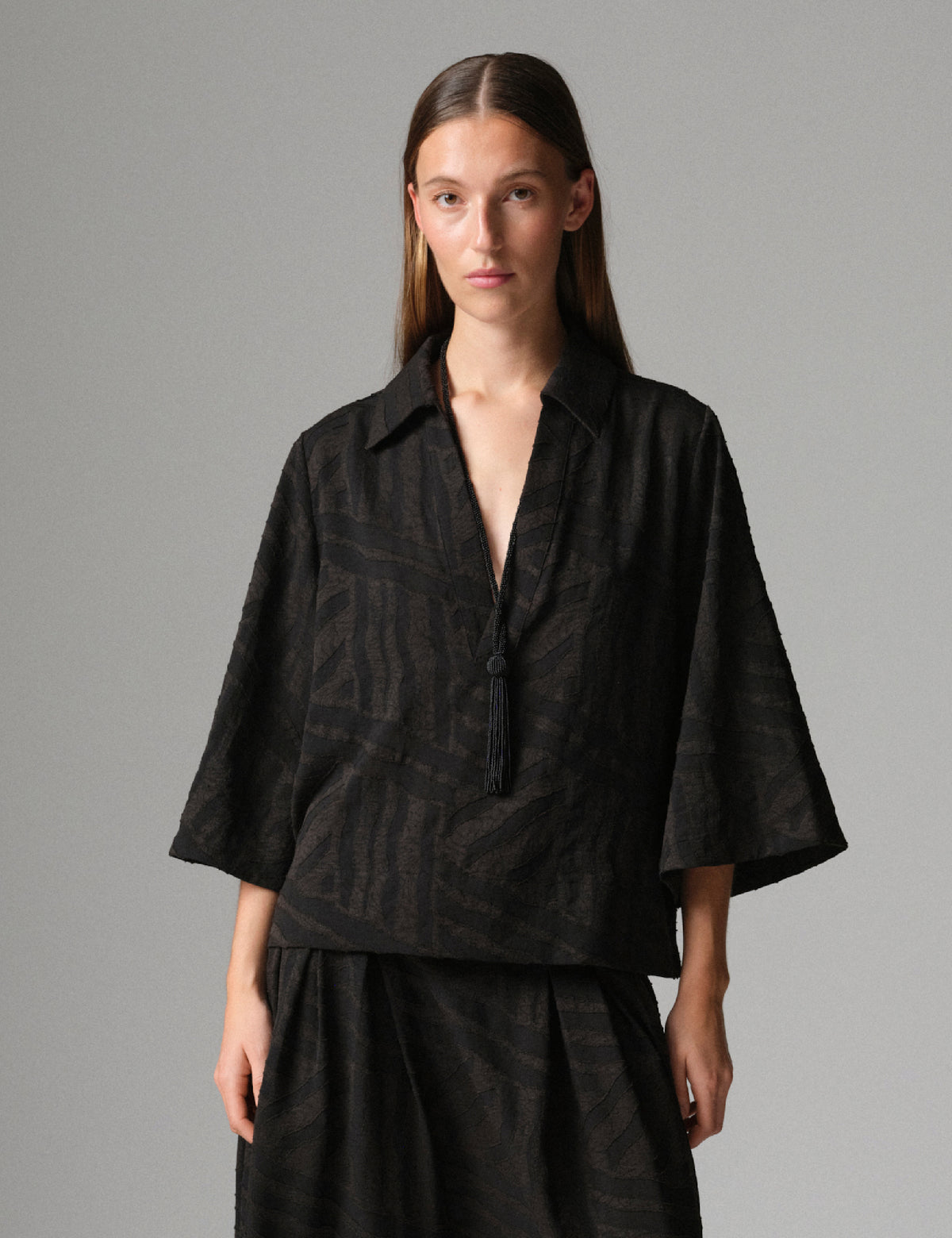 DAY Birger ét Mikkelsen DAYLuma - Raw Lines - Bluse Bluse 12000 Black