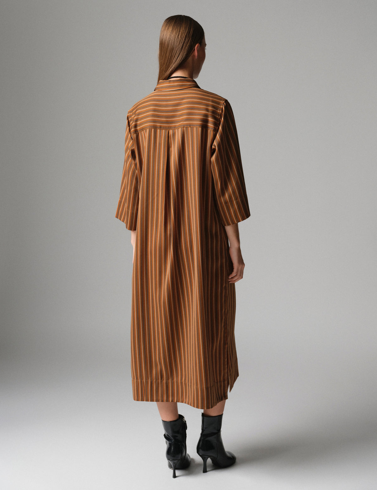 DAY Birger ét Mikkelsen DAYMantis -Chic Stripes Kjole 10083 Brown stripe