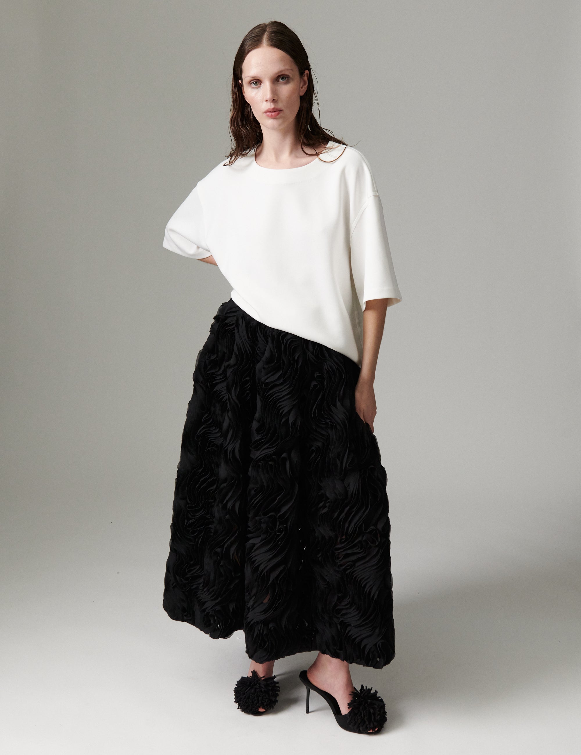 DAY Birger ét Mikkelsen DAYMaylee - Ruffled Lacy - Nederdel Skirt 190303 Black