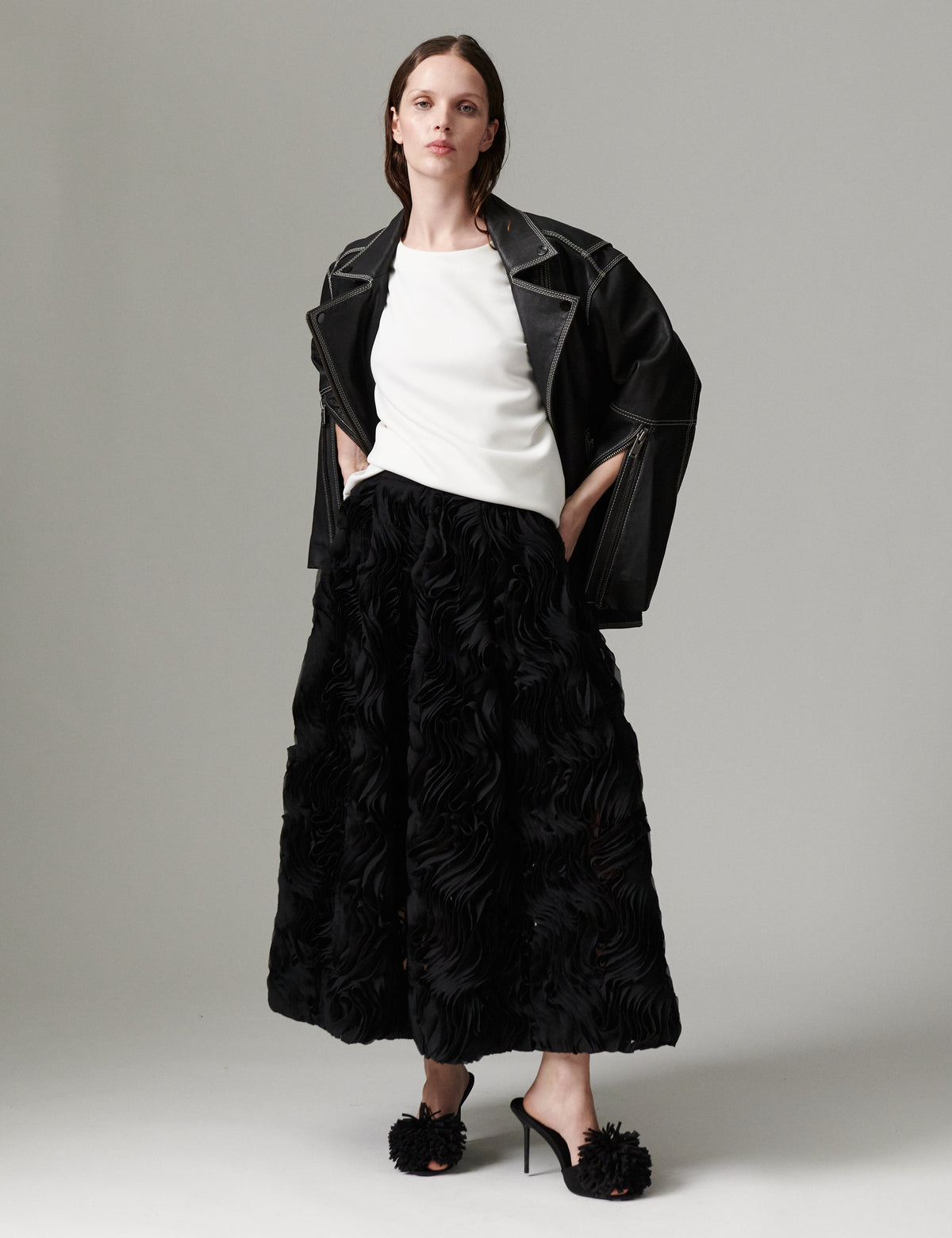 DAY Birger ét Mikkelsen DAYMaylee - Ruffled Lacy - Nederdel Skirt 190303 Black