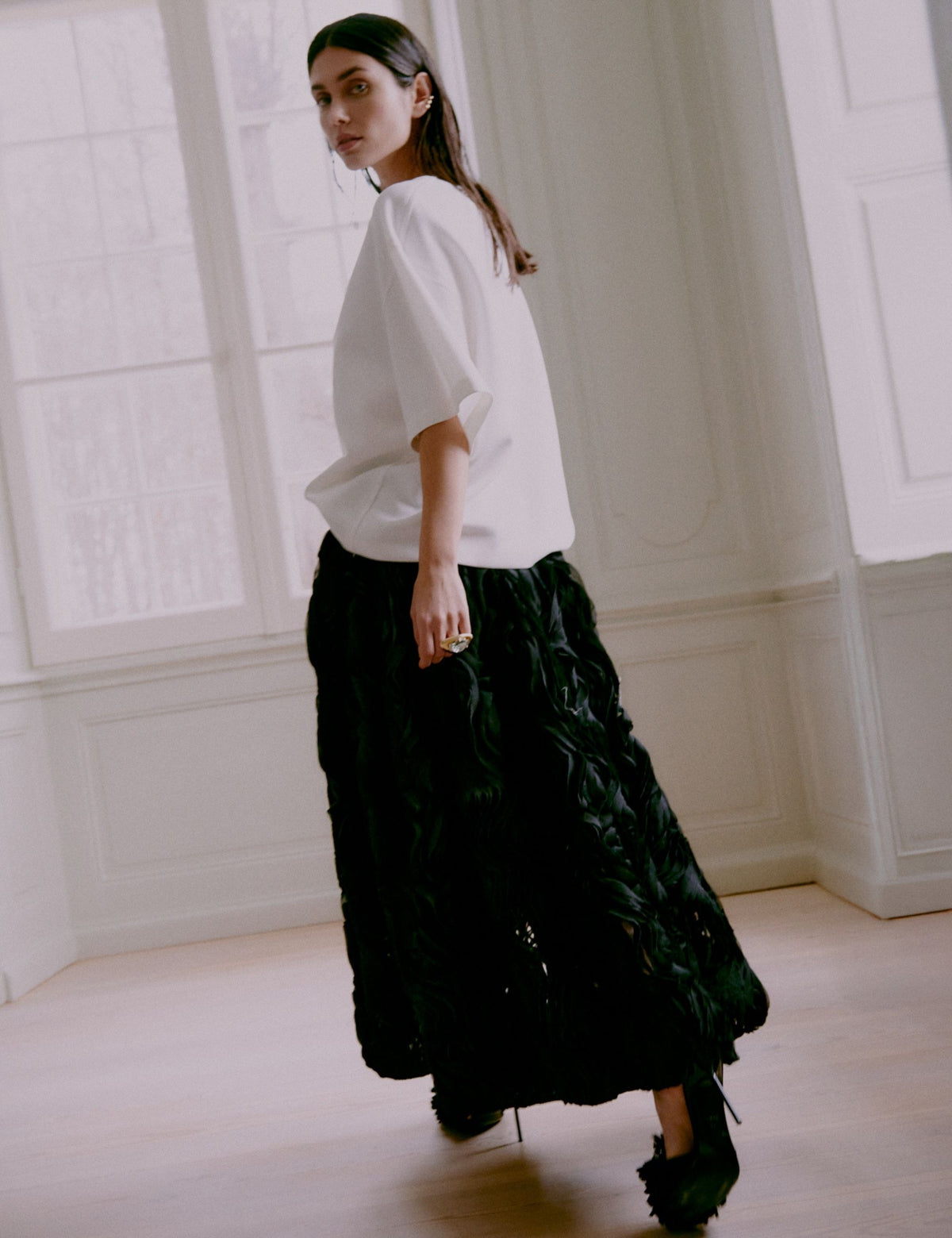DAY Birger ét Mikkelsen DAYMaylee - Ruffled Lacy - Nederdel Skirt 190303 Black