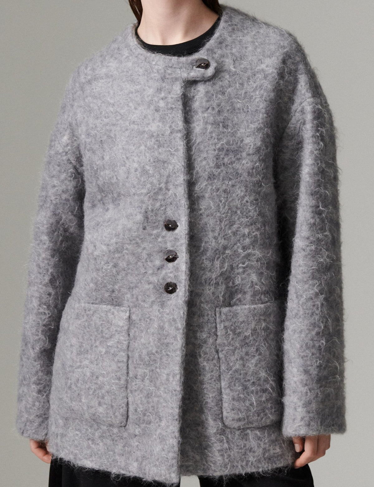 DAY Birger ét Mikkelsen DAYMille - Mohair Wool - Jakke Jakke 500006 Medium Grey Melange