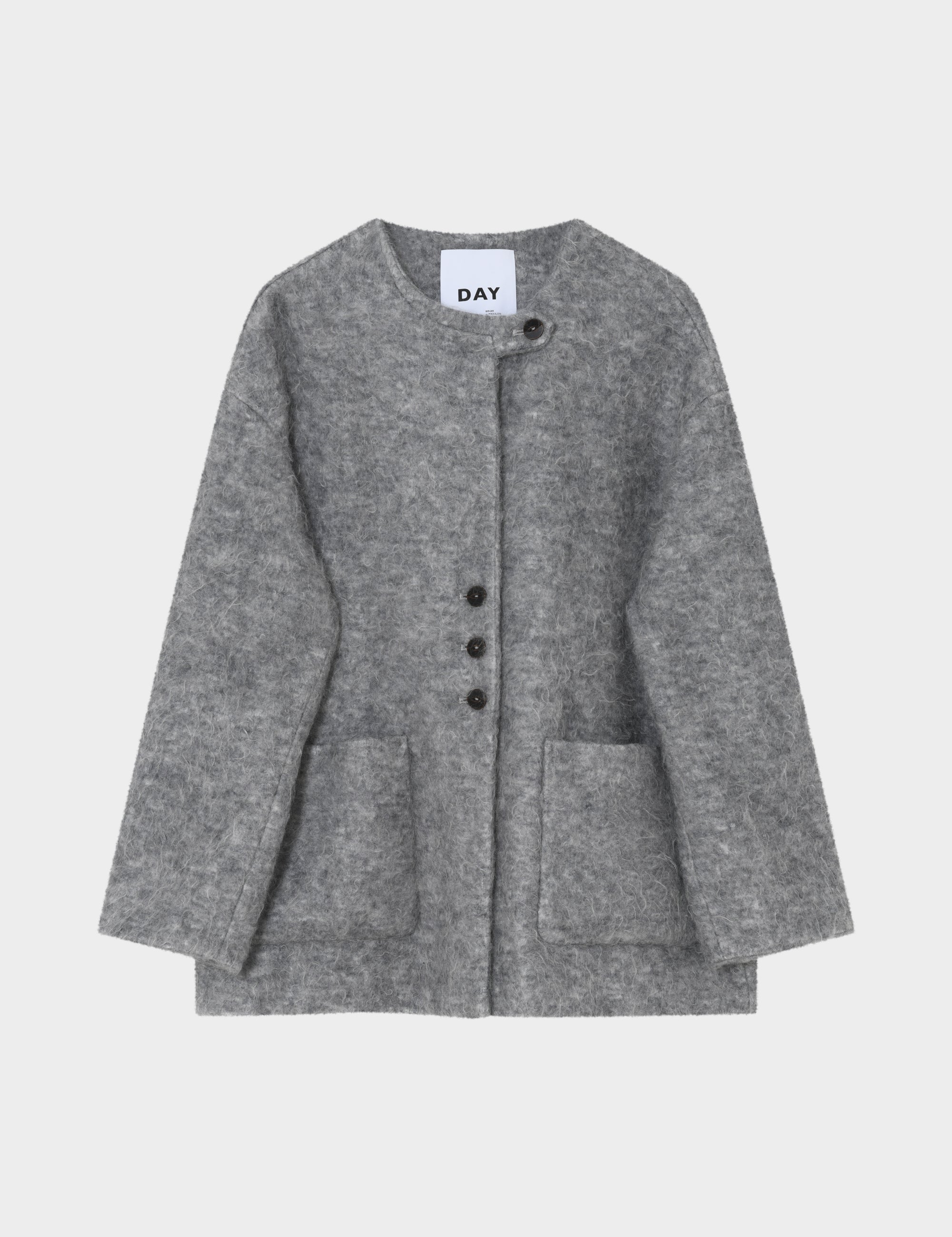 DAY Birger ét Mikkelsen DAYMille - Mohair Wool - Jakke Jakke 500006 Medium Grey Melange