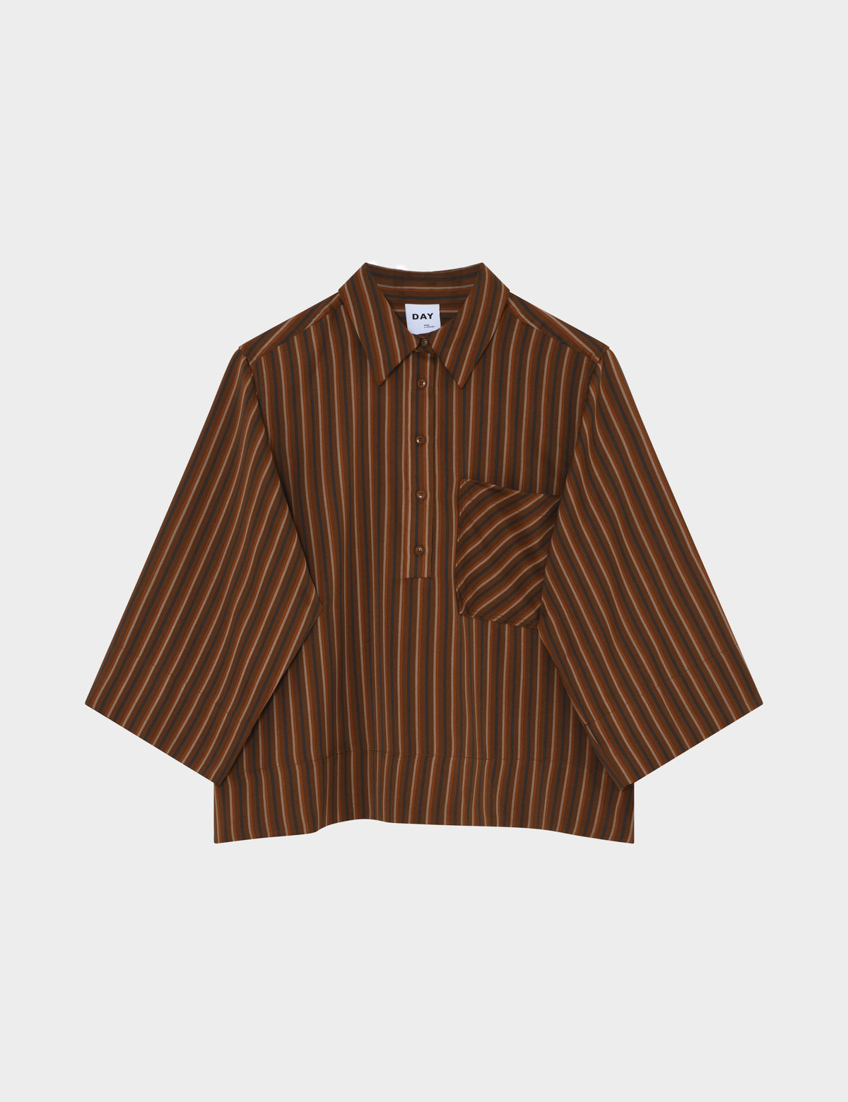 DAY Birger ét Mikkelsen DAYMira -Chic Stripes - Bluse Bluse 10083 Brown stripe