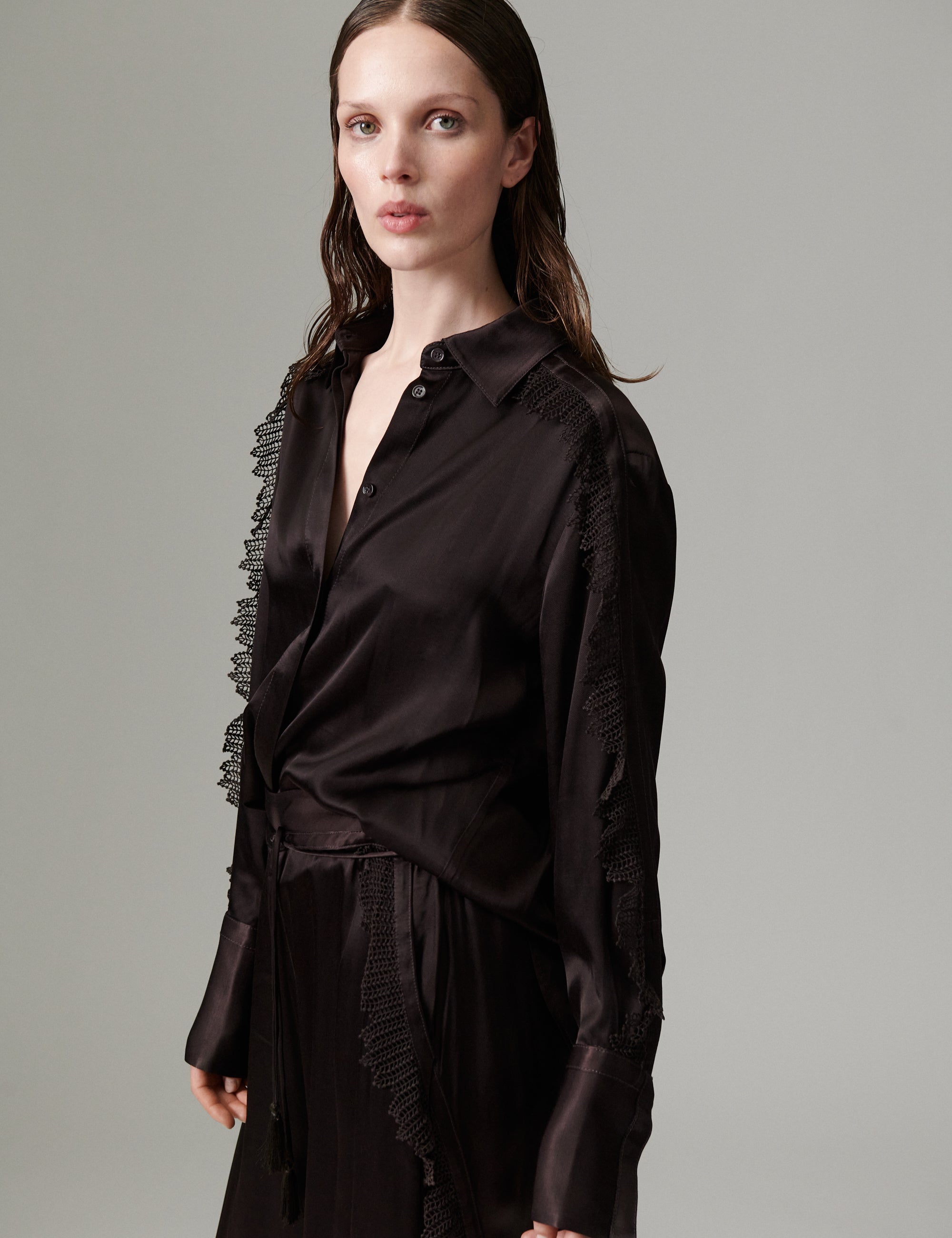 DAY Birger ét Mikkelsen DAYMola - Silky Touch - Bluse Bluse 191018 Ganache