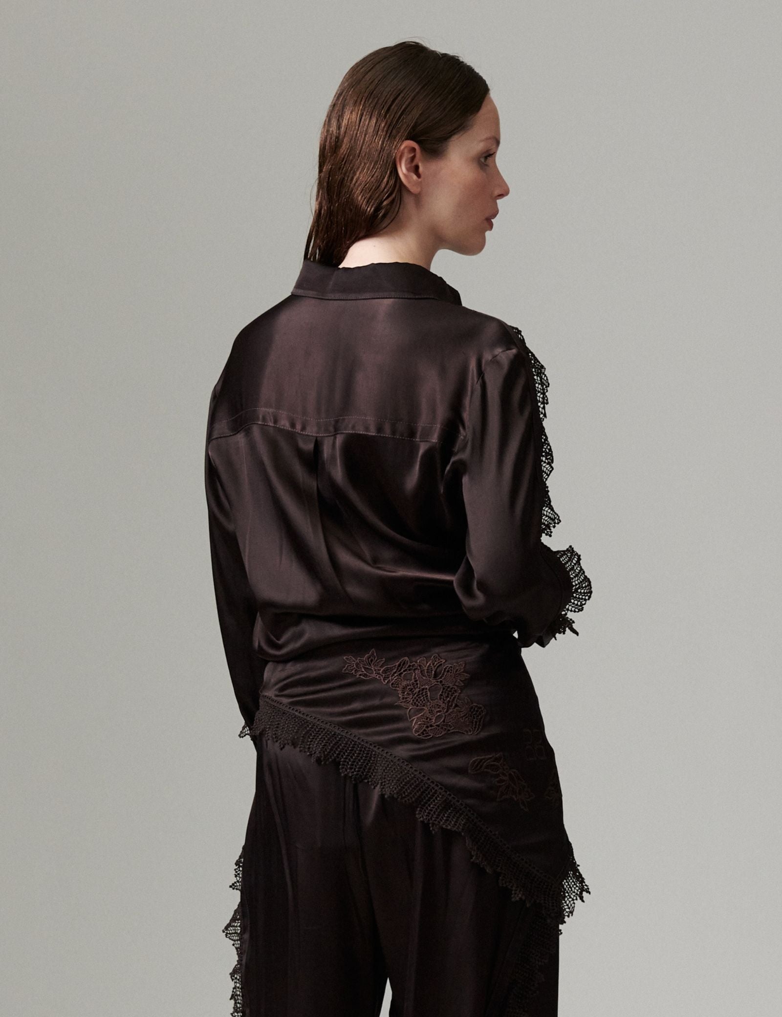 DAY Birger ét Mikkelsen DAYMola - Silky Touch - Bluse Bluse 191018 Ganache