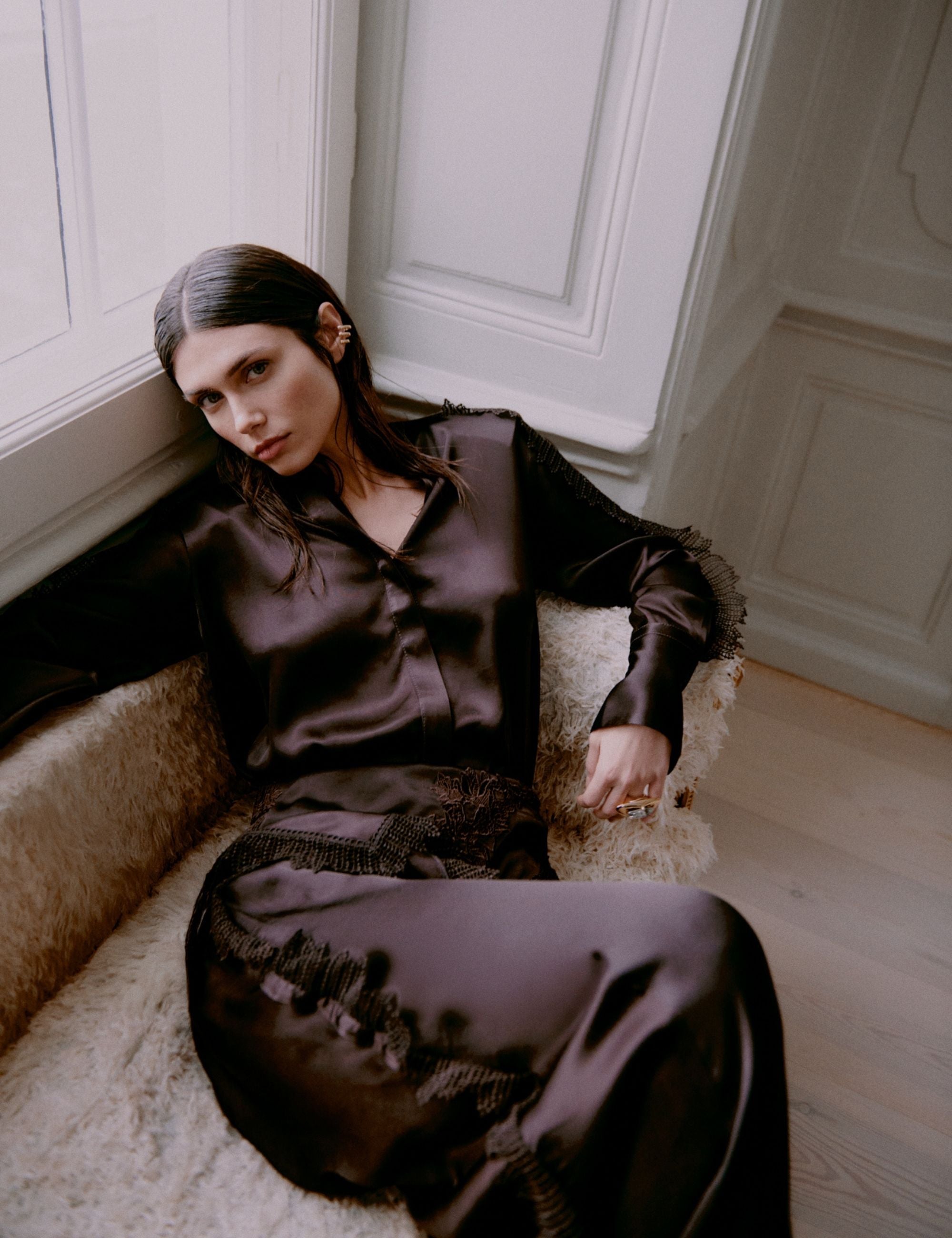 DAY Birger ét Mikkelsen DAYMola - Silky Touch - Bluse Bluse 191018 Ganache