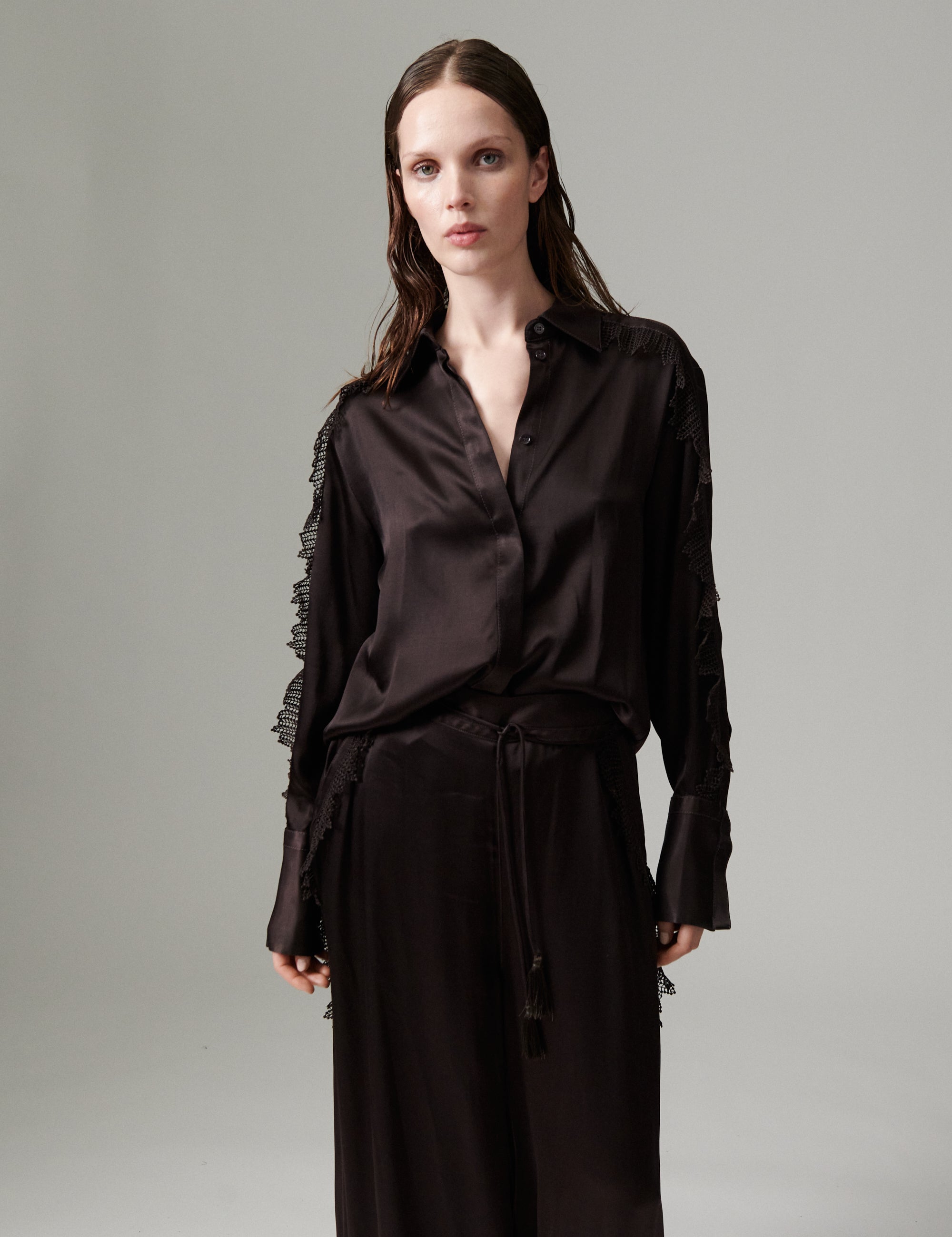 DAY Birger ét Mikkelsen DAYMola - Silky Touch - Bluse Bluse 191018 Ganache