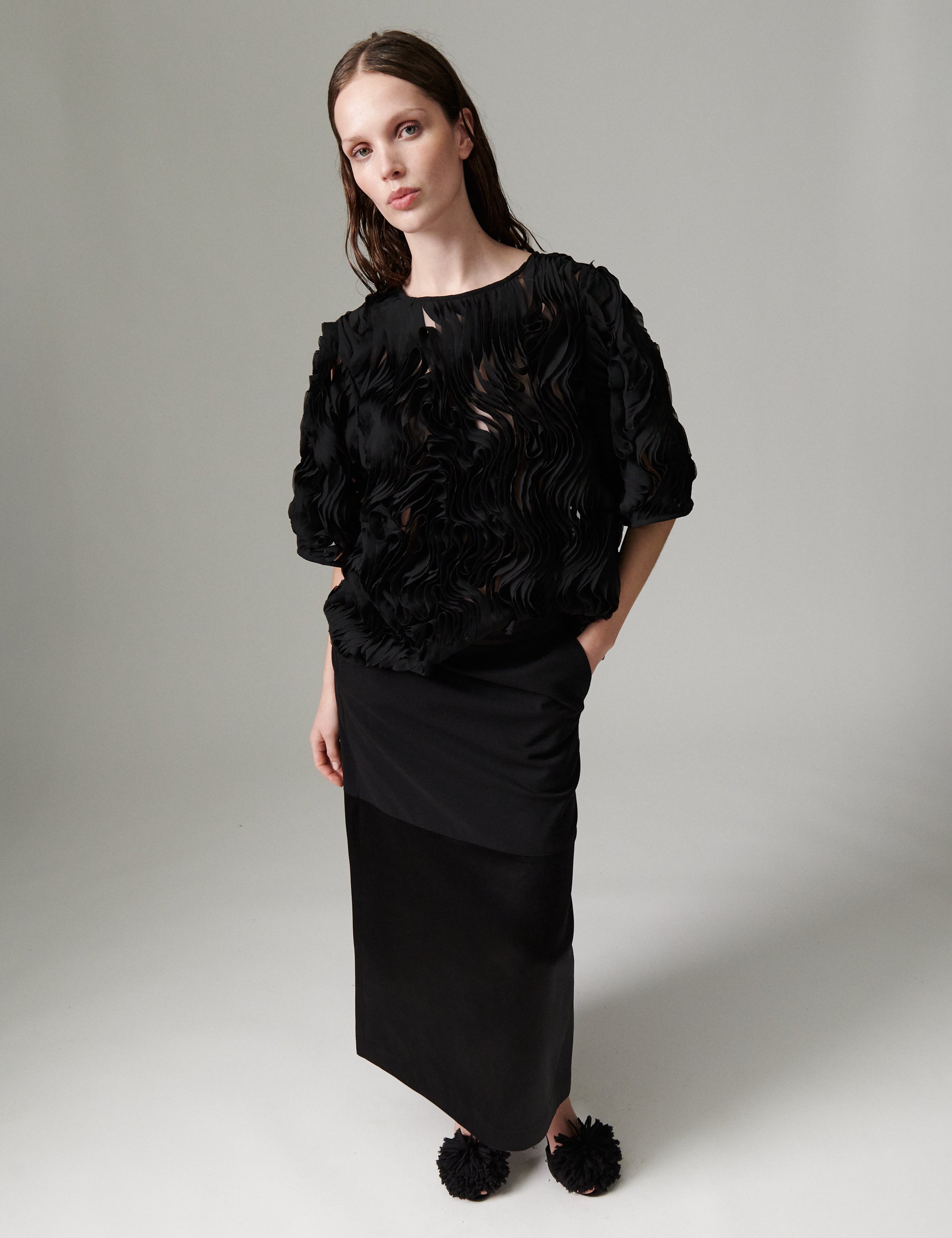 DAY Birger ét Mikkelsen DAYPencil - Worsted - Nederdel Skirt 190303 Black