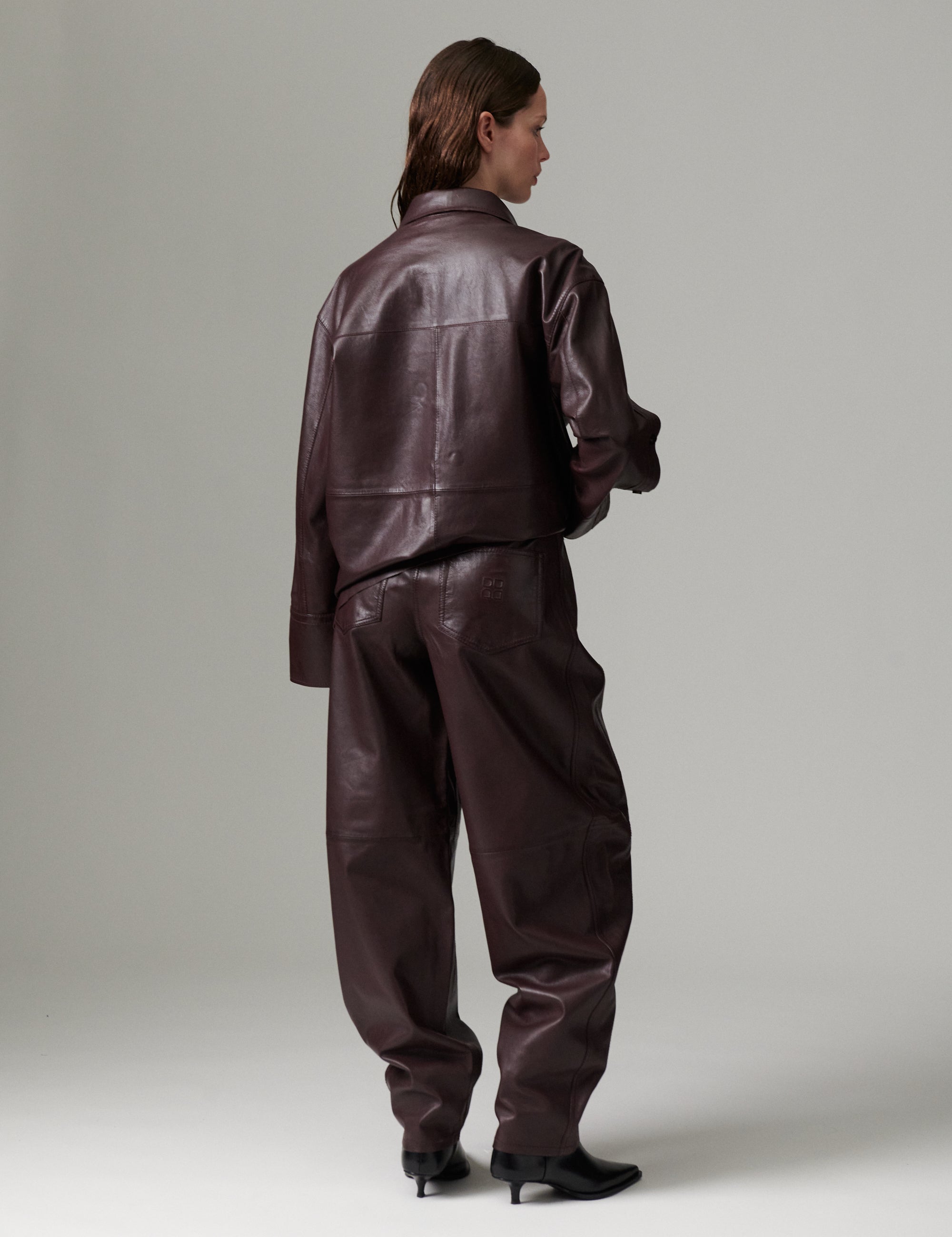 DAY Birger ét Mikkelsen DAYPeta - Polished Lamb - Skjorte Bluse 191619 FUDGE
